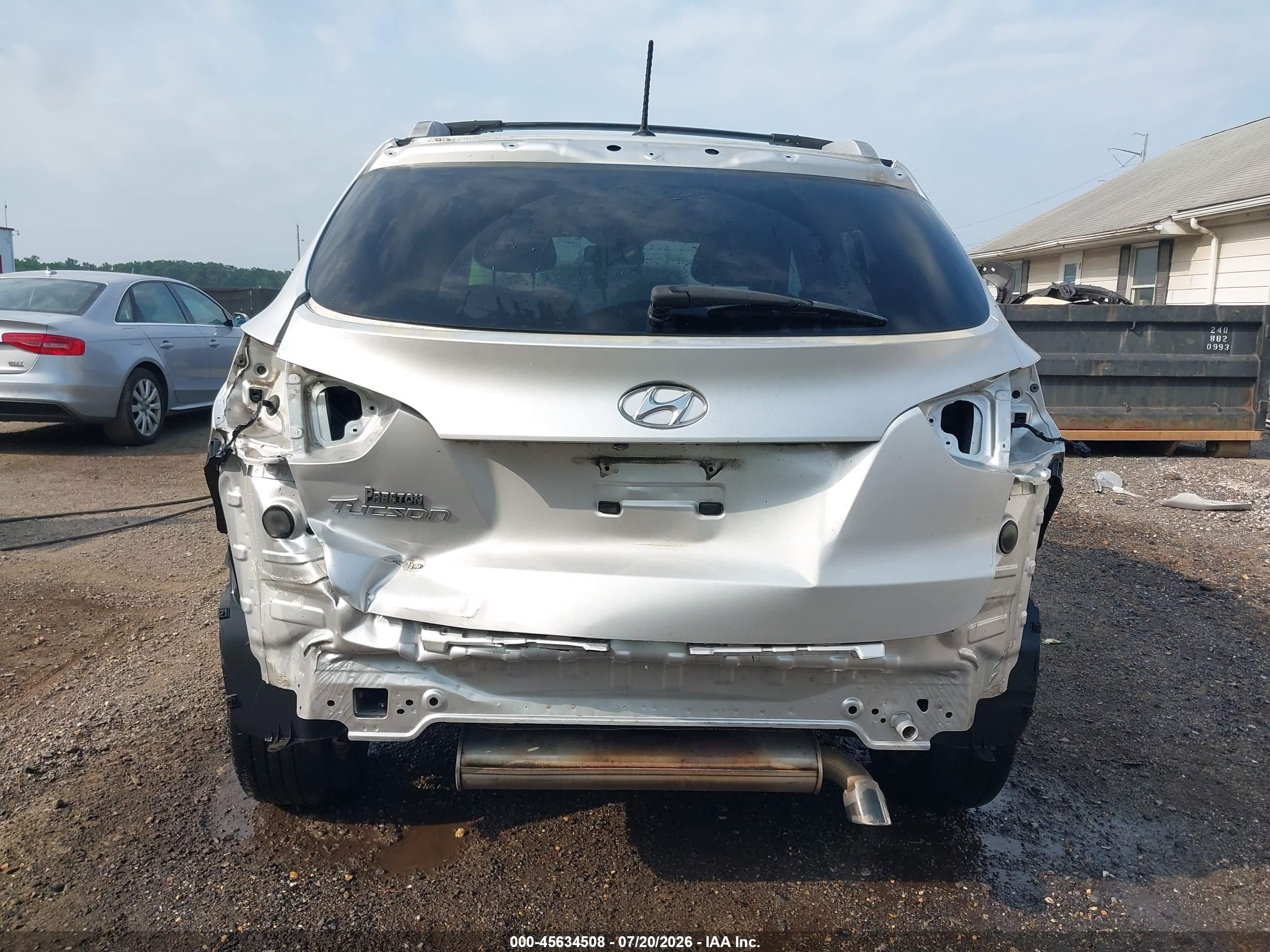 2015 Hyundai Tucson Se Серебряный vin: KM8JU3AG9FU049362