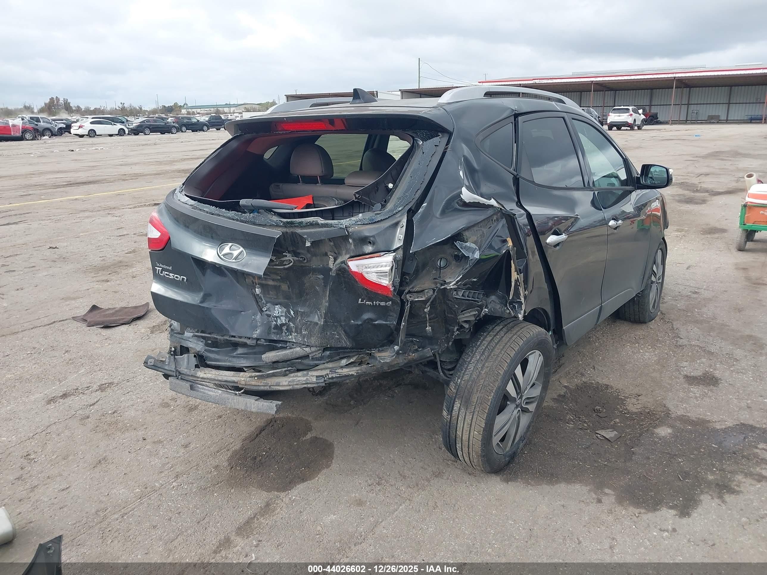2015 Hyundai Tucson Limited Black vin: KM8JU3AG9FU108667