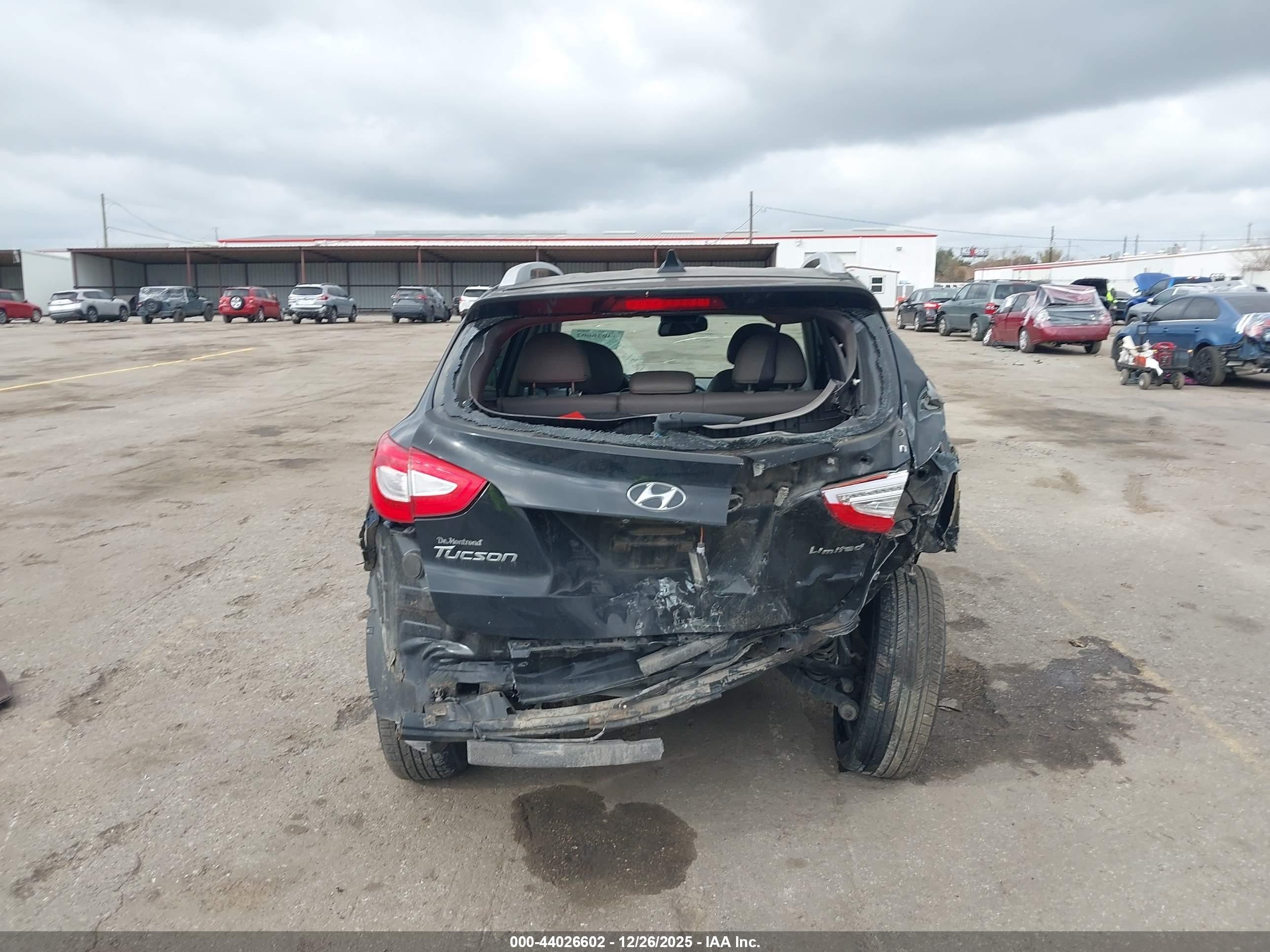 2015 Hyundai Tucson Limited Black vin: KM8JU3AG9FU108667