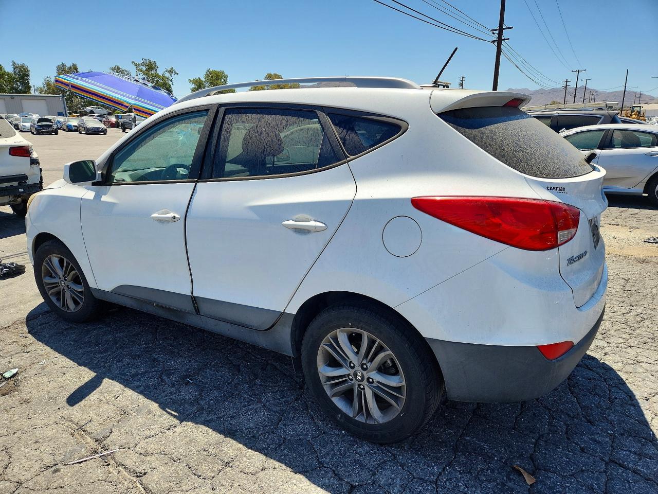 2015 Hyundai Tucson Se White vin: KM8JU3AG9FU110113