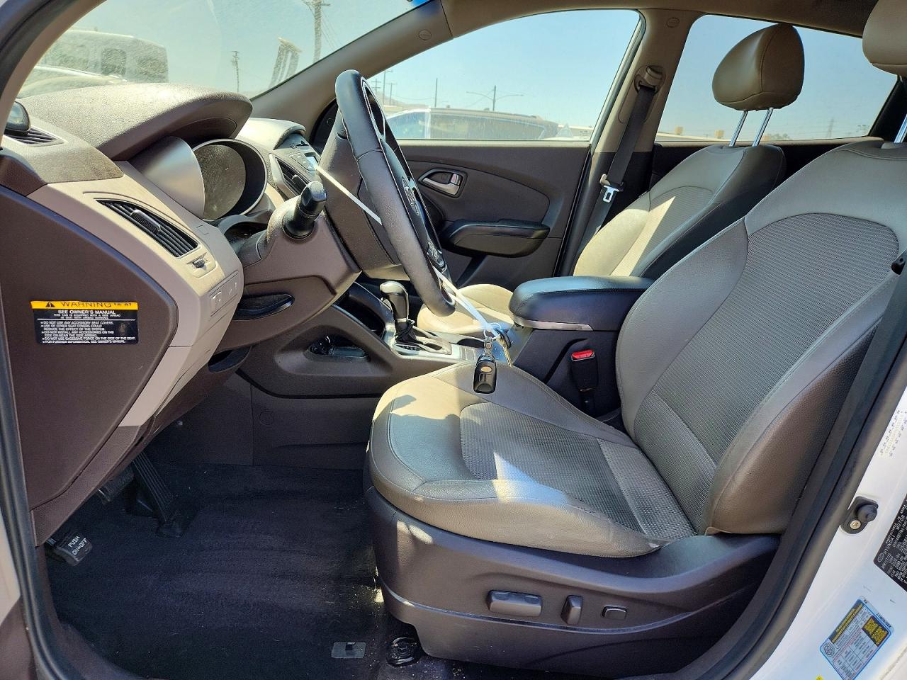 2015 Hyundai Tucson Se White vin: KM8JU3AG9FU110113