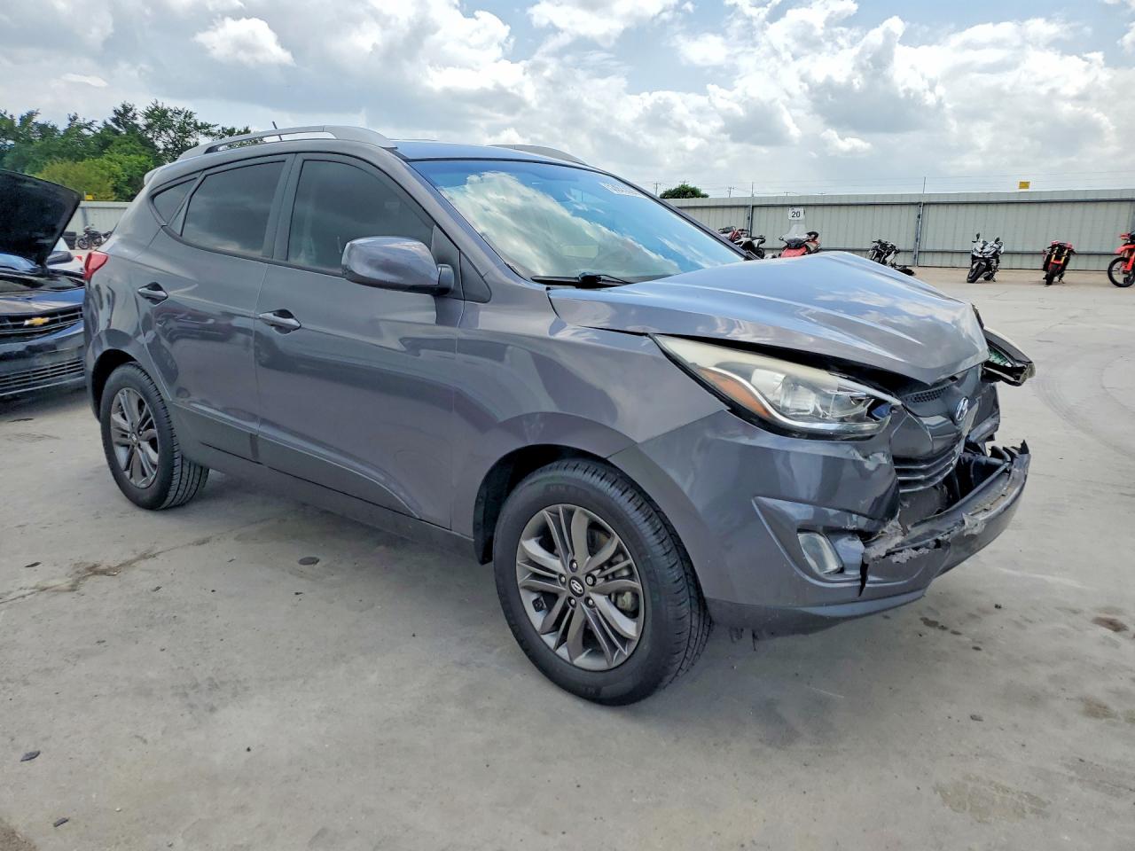 2015 Hyundai Tucson Se Серый vin: KM8JU3AG9FU968097