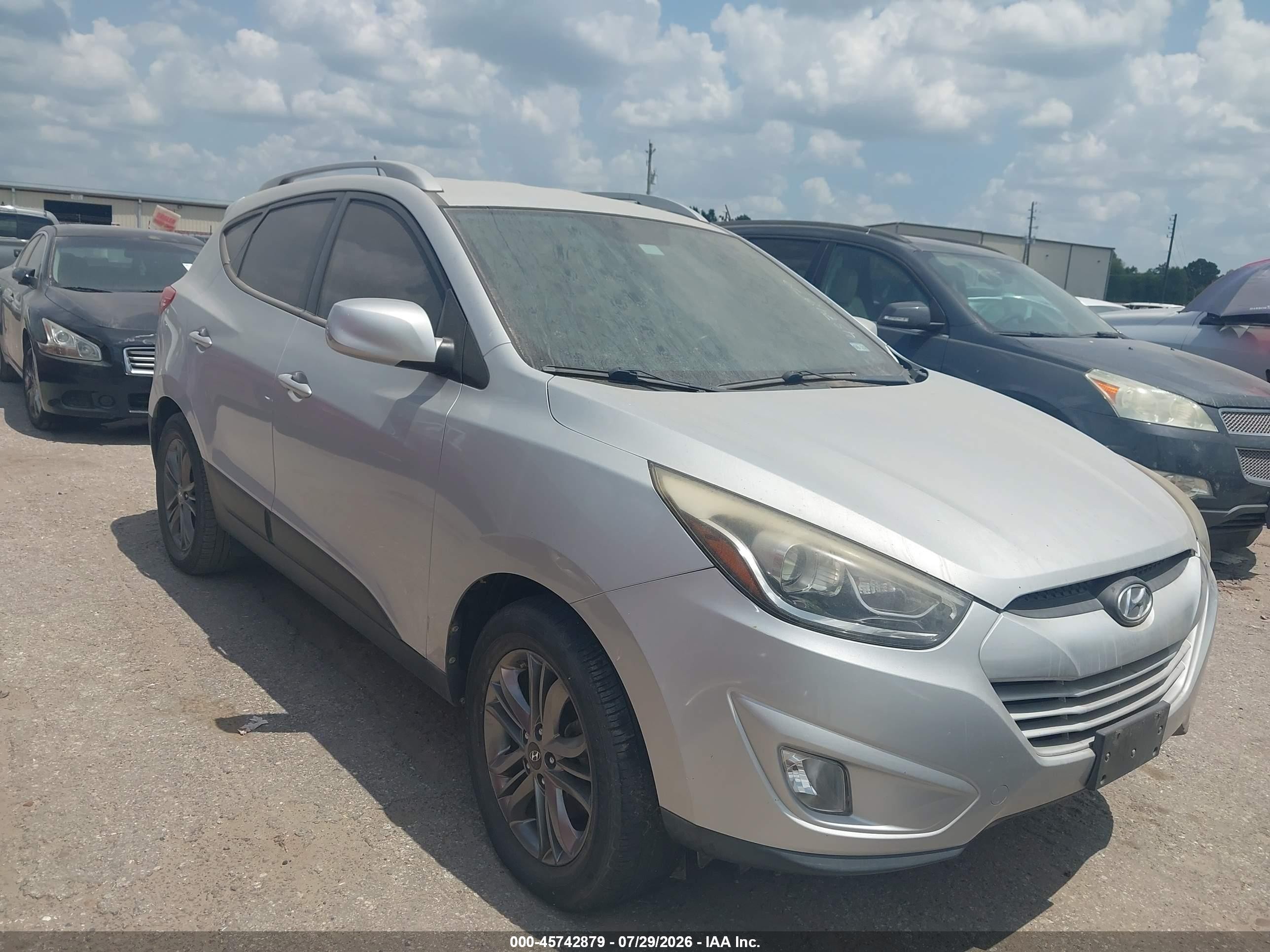2014 Hyundai Tucson Se Silver vin: KM8JU3AGXEU790800