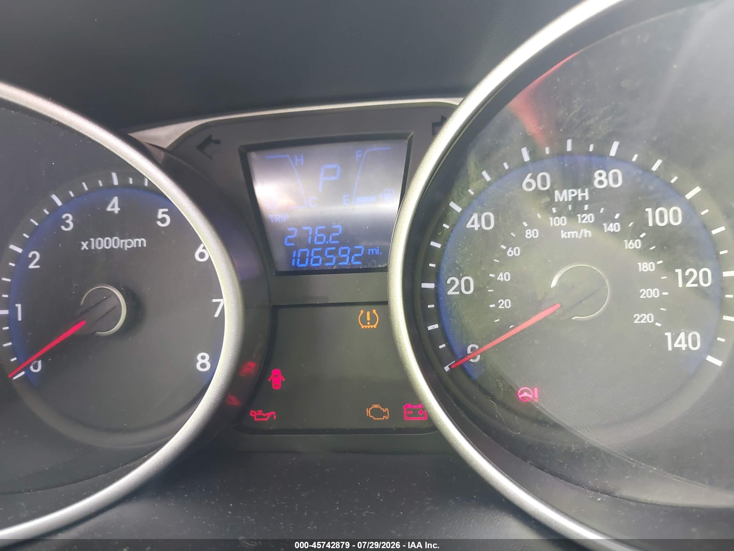 2014 Hyundai Tucson Se Серебряный vin: KM8JU3AGXEU790800