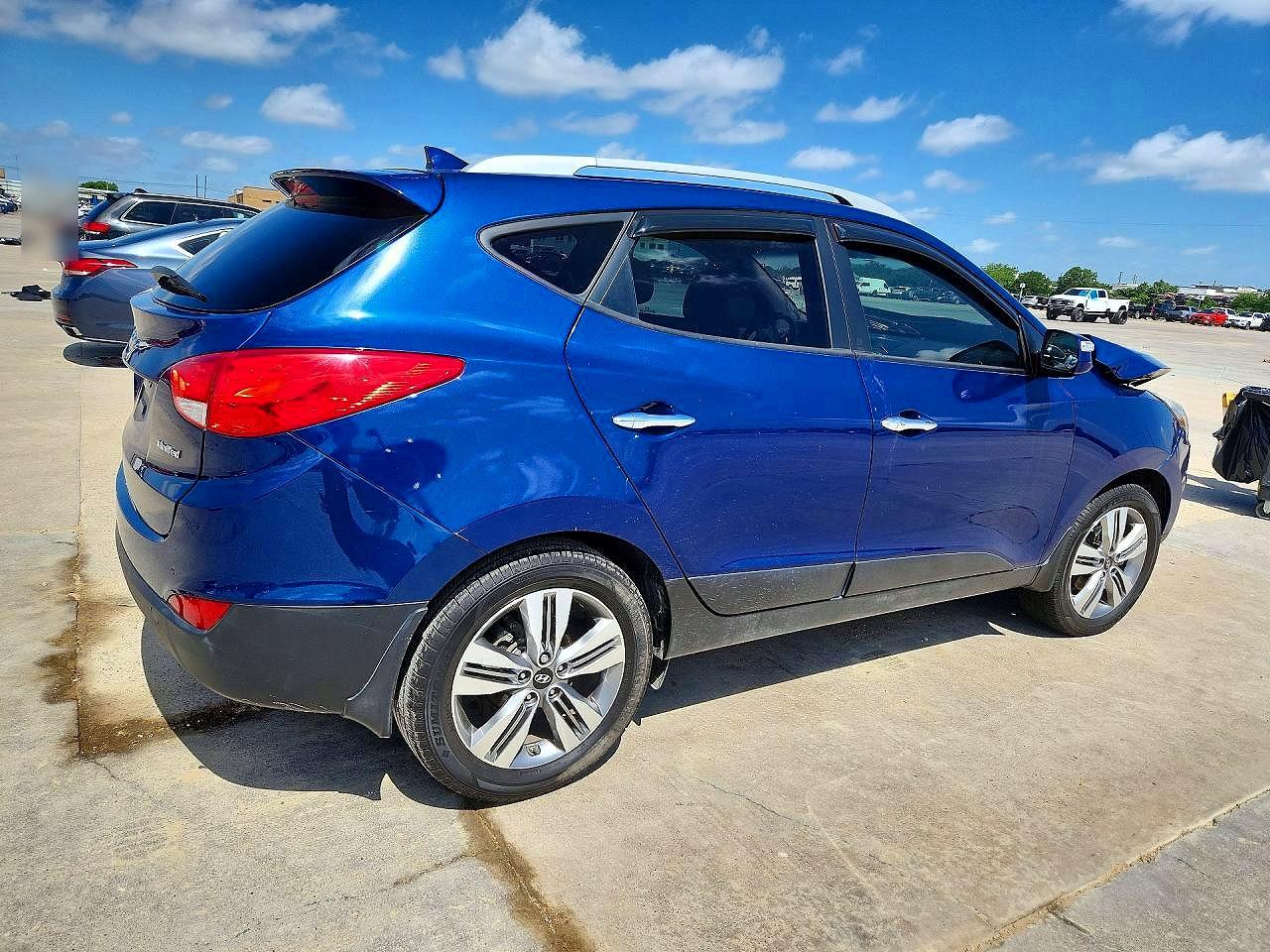 2014 Hyundai Tucson Limited Синий vin: KM8JU3AGXEU811953