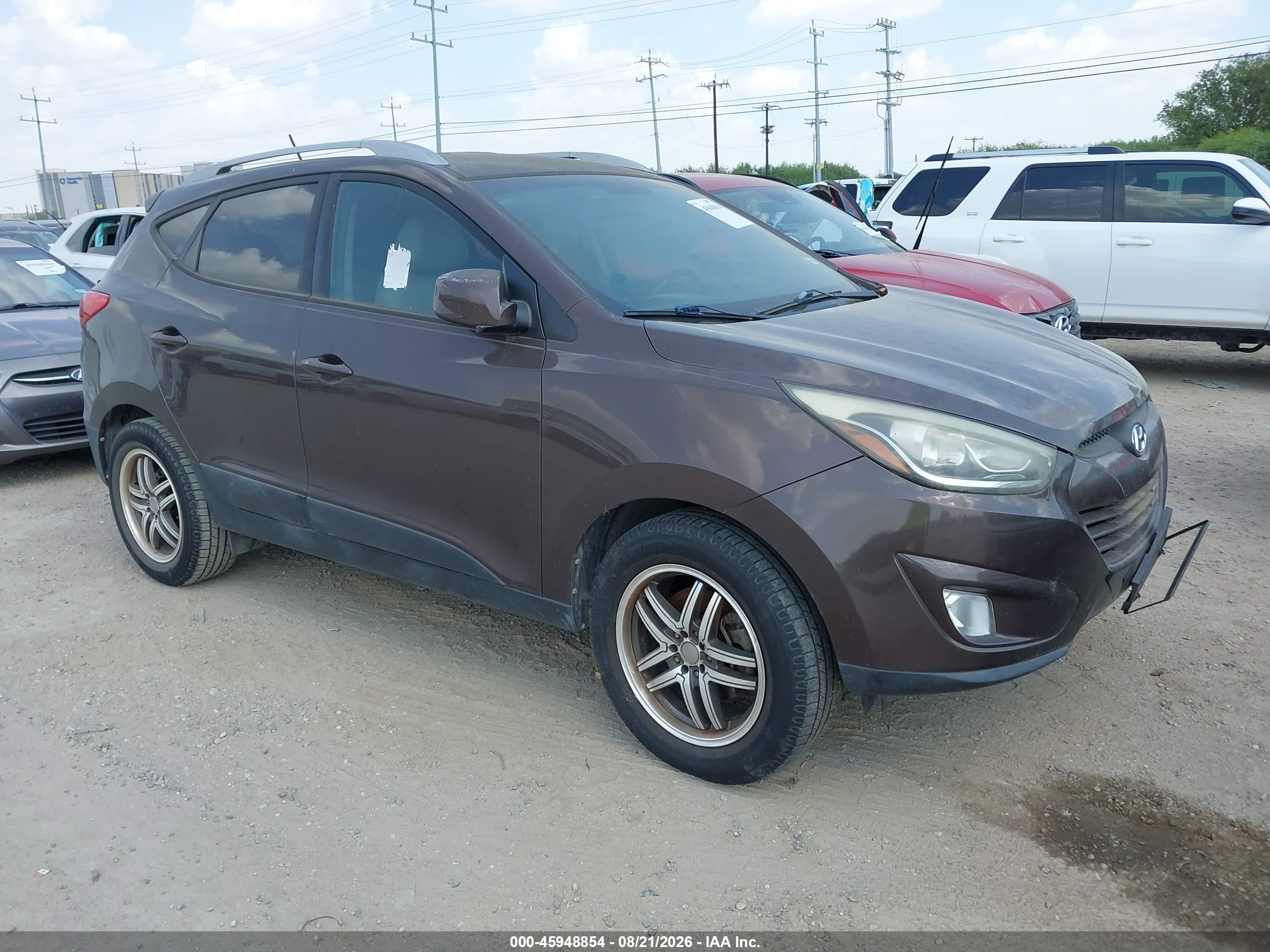 2014 Hyundai Tucson Se Коричневый vin: KM8JU3AGXEU827716