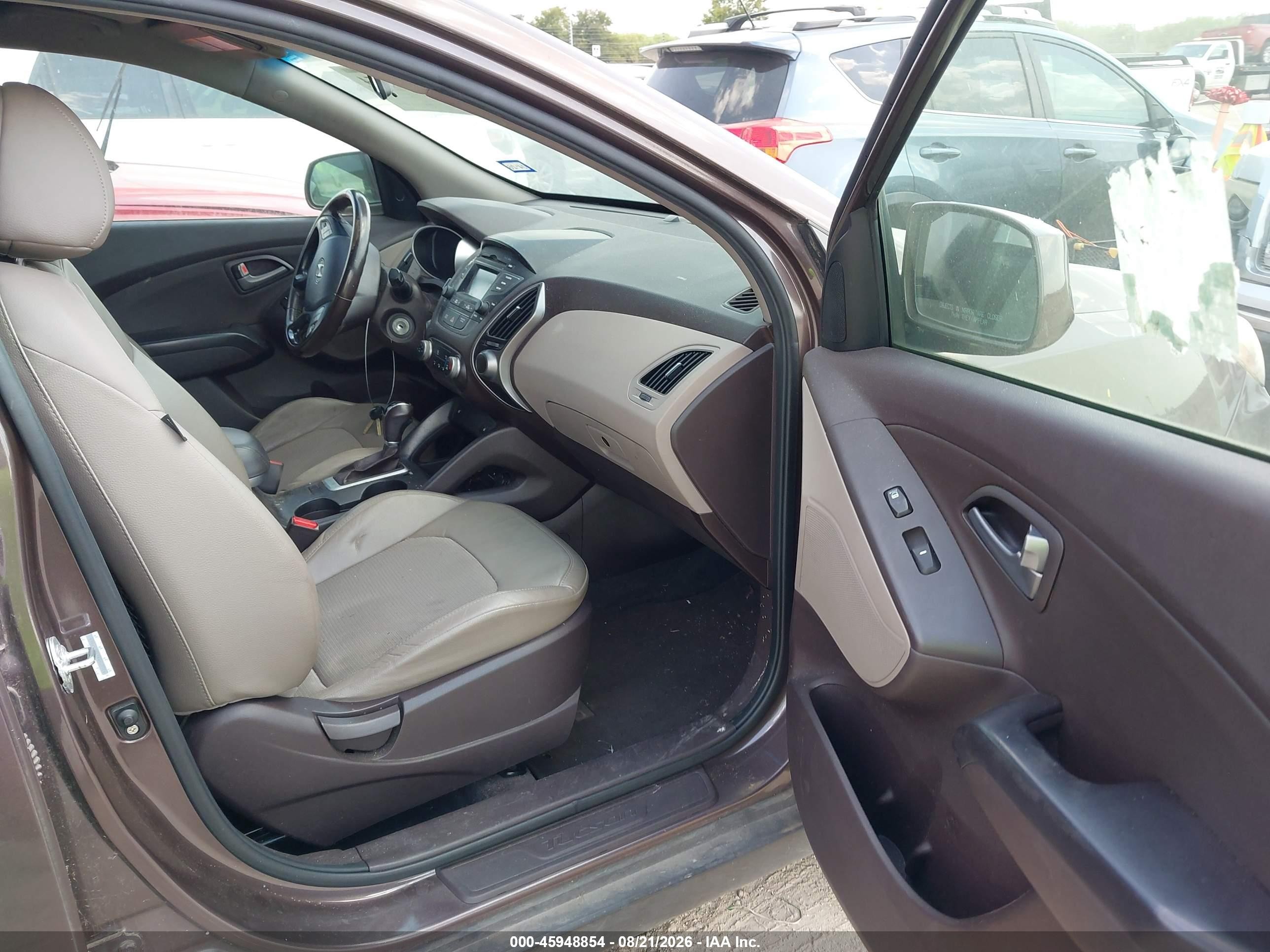 2014 Hyundai Tucson Se Коричневый vin: KM8JU3AGXEU827716