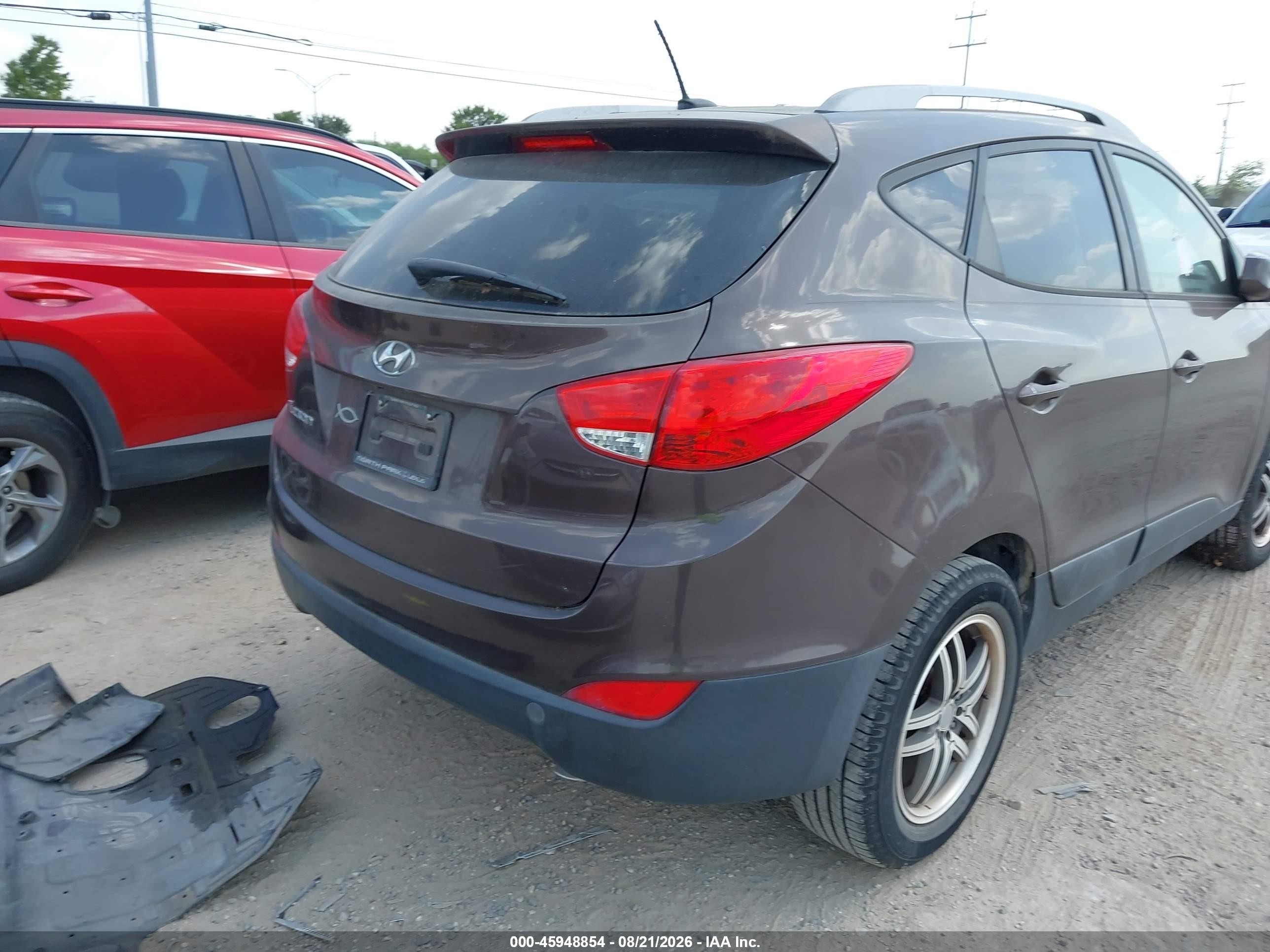 2014 Hyundai Tucson Se Коричневый vin: KM8JU3AGXEU827716