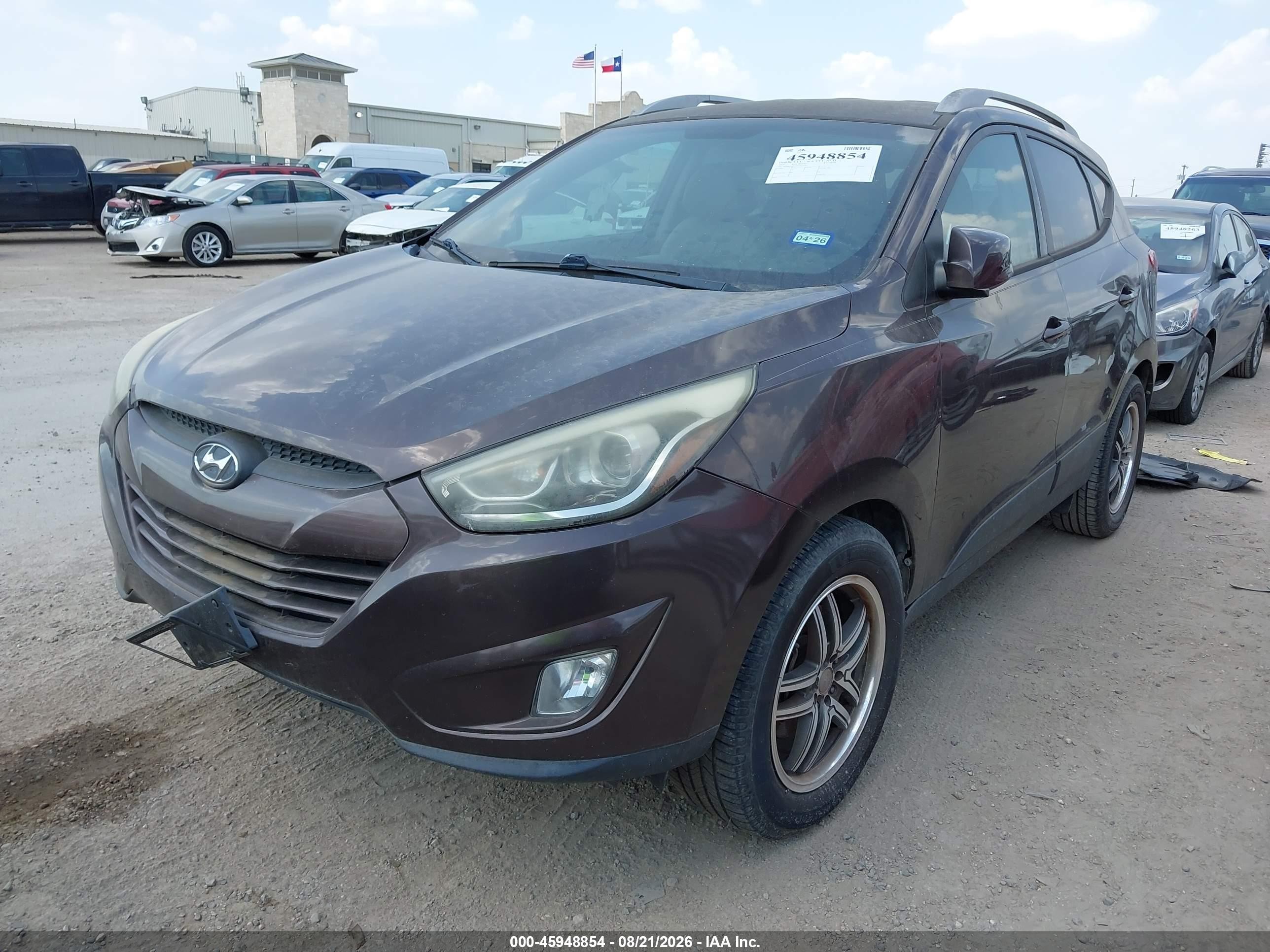 2014 Hyundai Tucson Se Коричневый vin: KM8JU3AGXEU827716