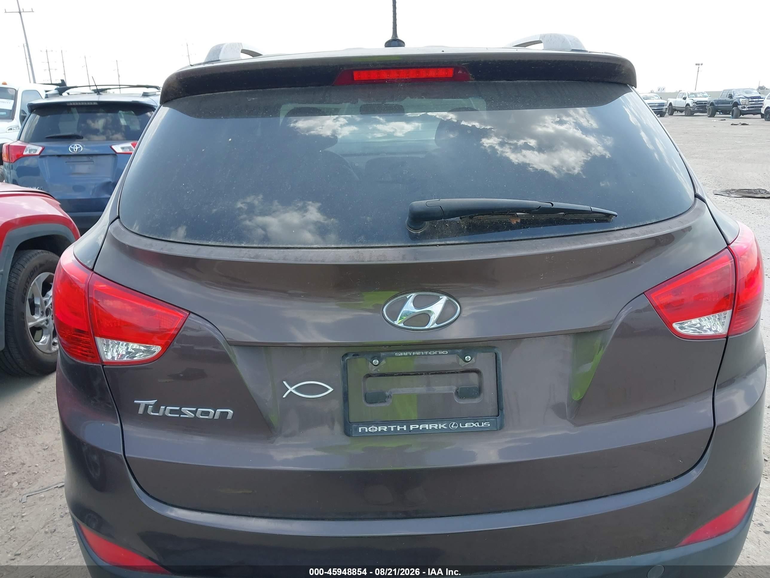 2014 Hyundai Tucson Se Коричневый vin: KM8JU3AGXEU827716