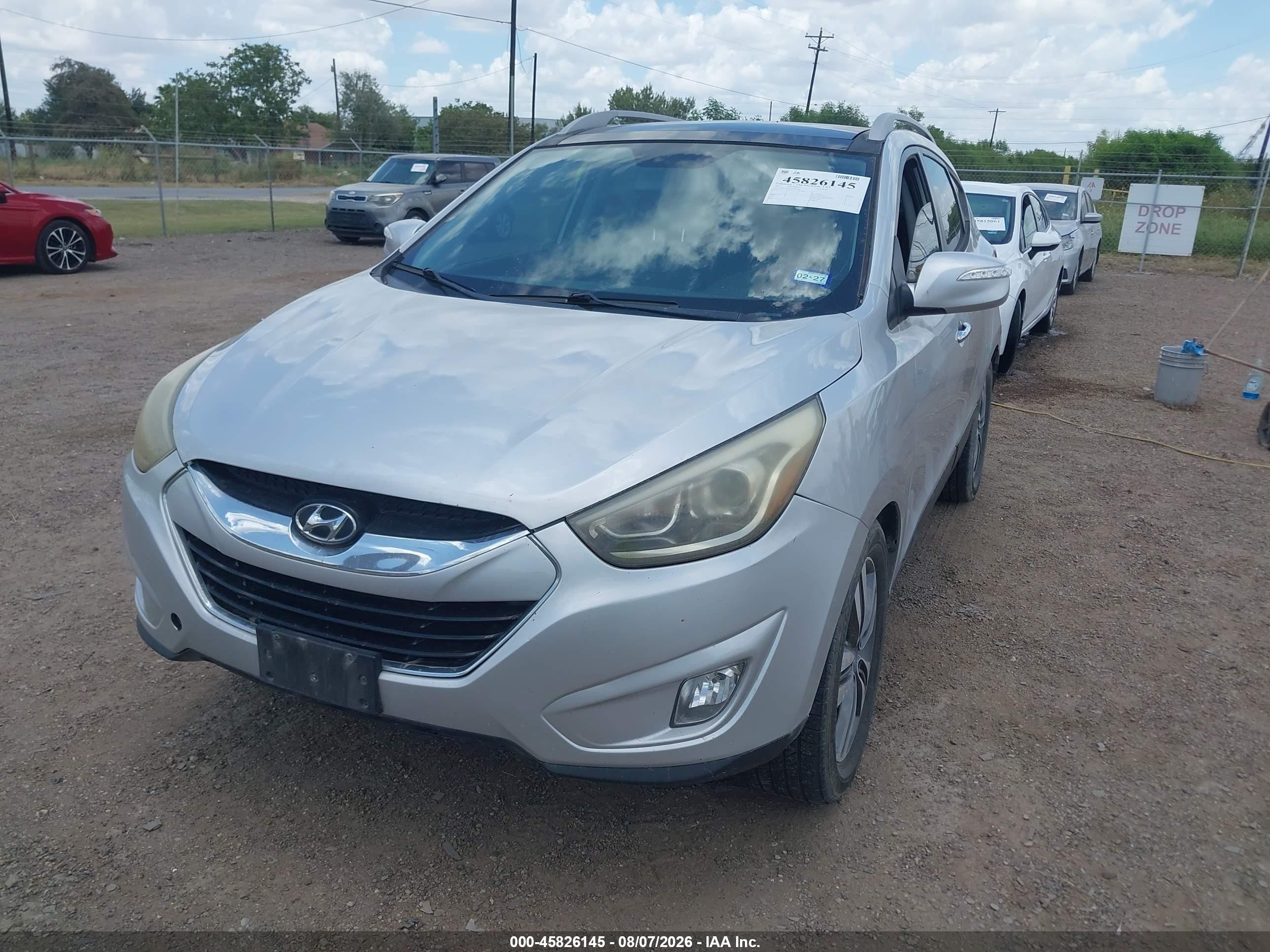 2014 Hyundai Tucson Limited Silver vin: KM8JU3AGXEU857265