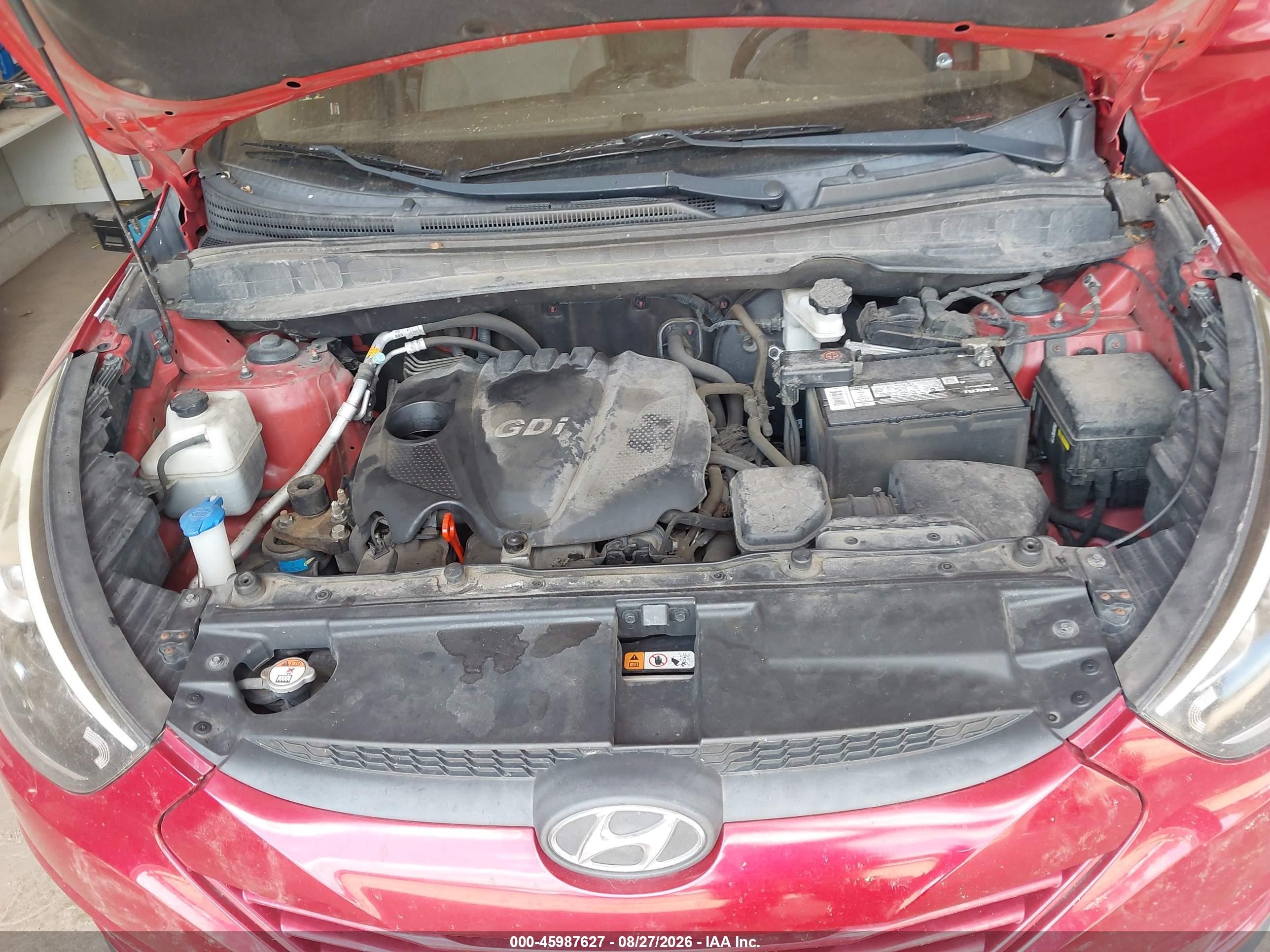 2014 Hyundai Tucson Se Red vin: KM8JU3AGXEU876477
