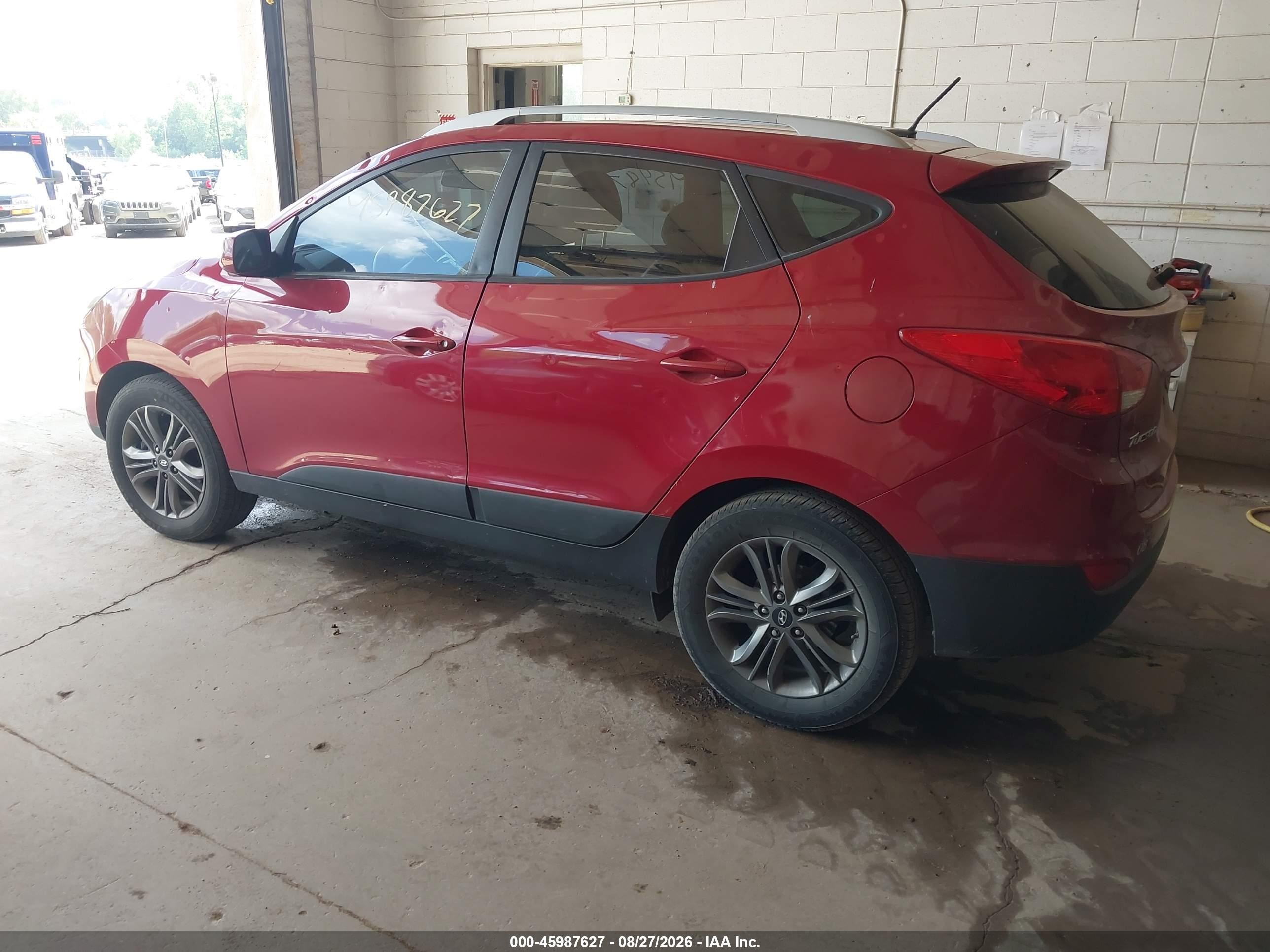 2014 Hyundai Tucson Se Red vin: KM8JU3AGXEU876477