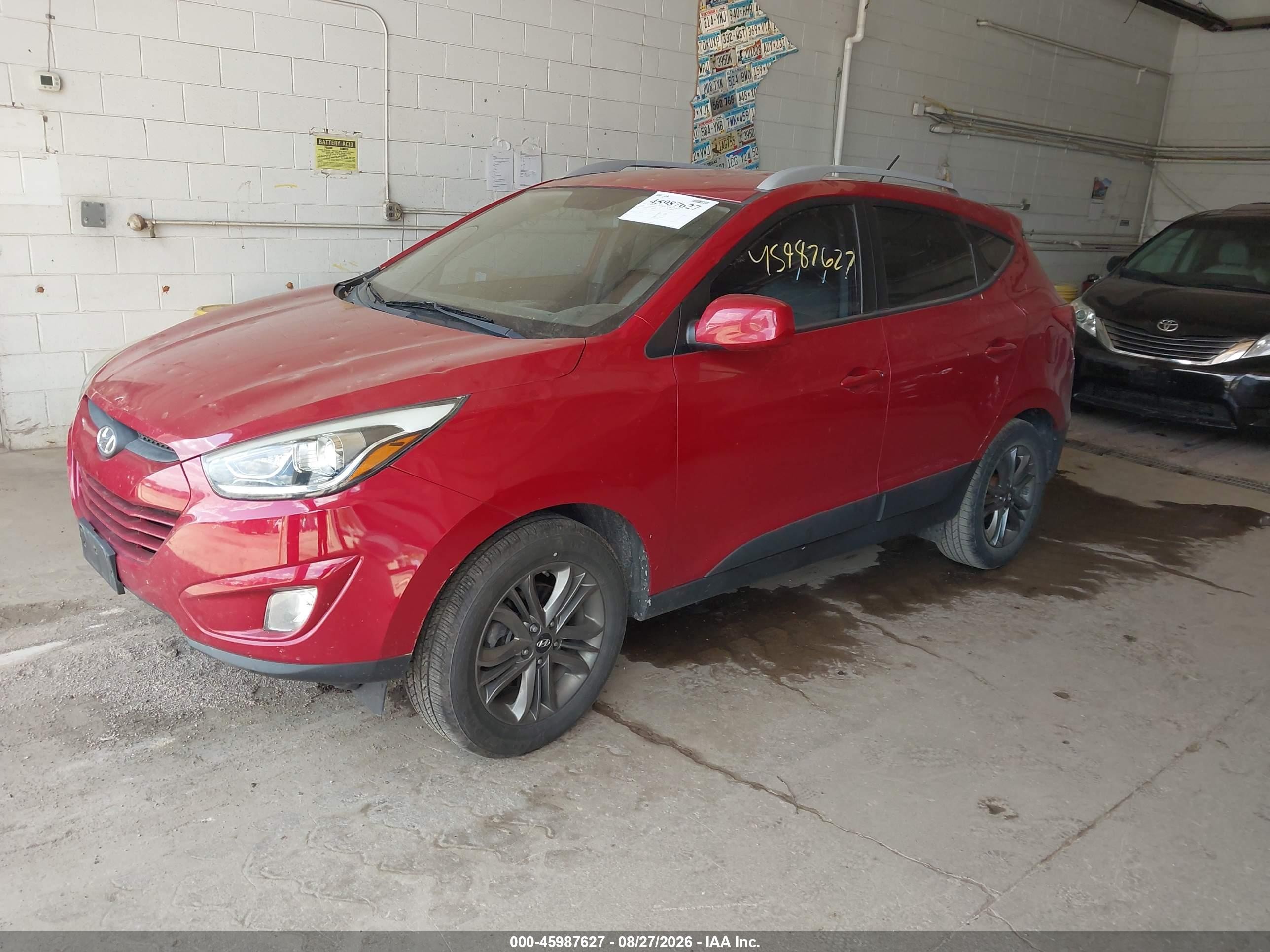 2014 Hyundai Tucson Se Red vin: KM8JU3AGXEU876477