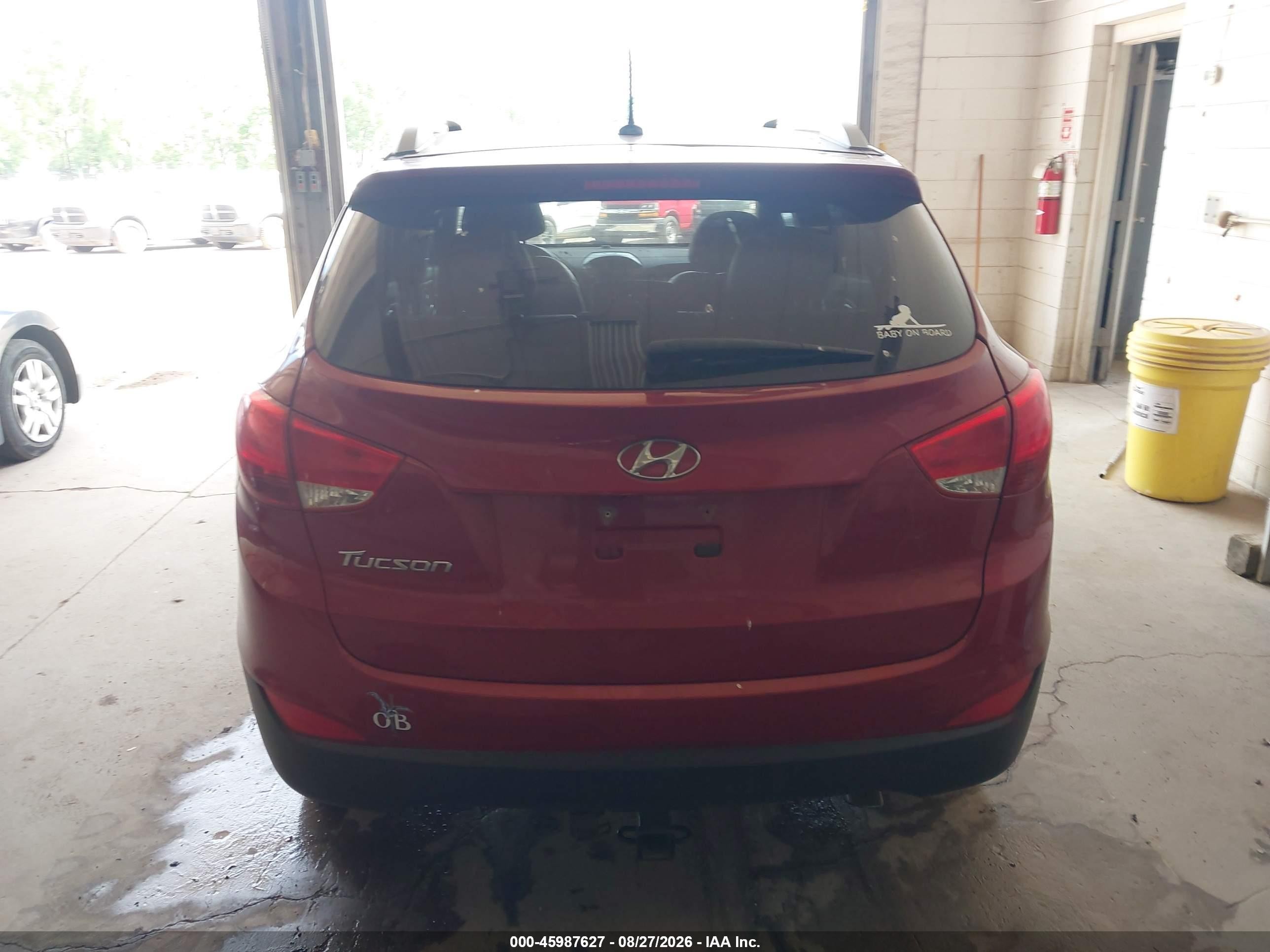 2014 Hyundai Tucson Se Red vin: KM8JU3AGXEU876477