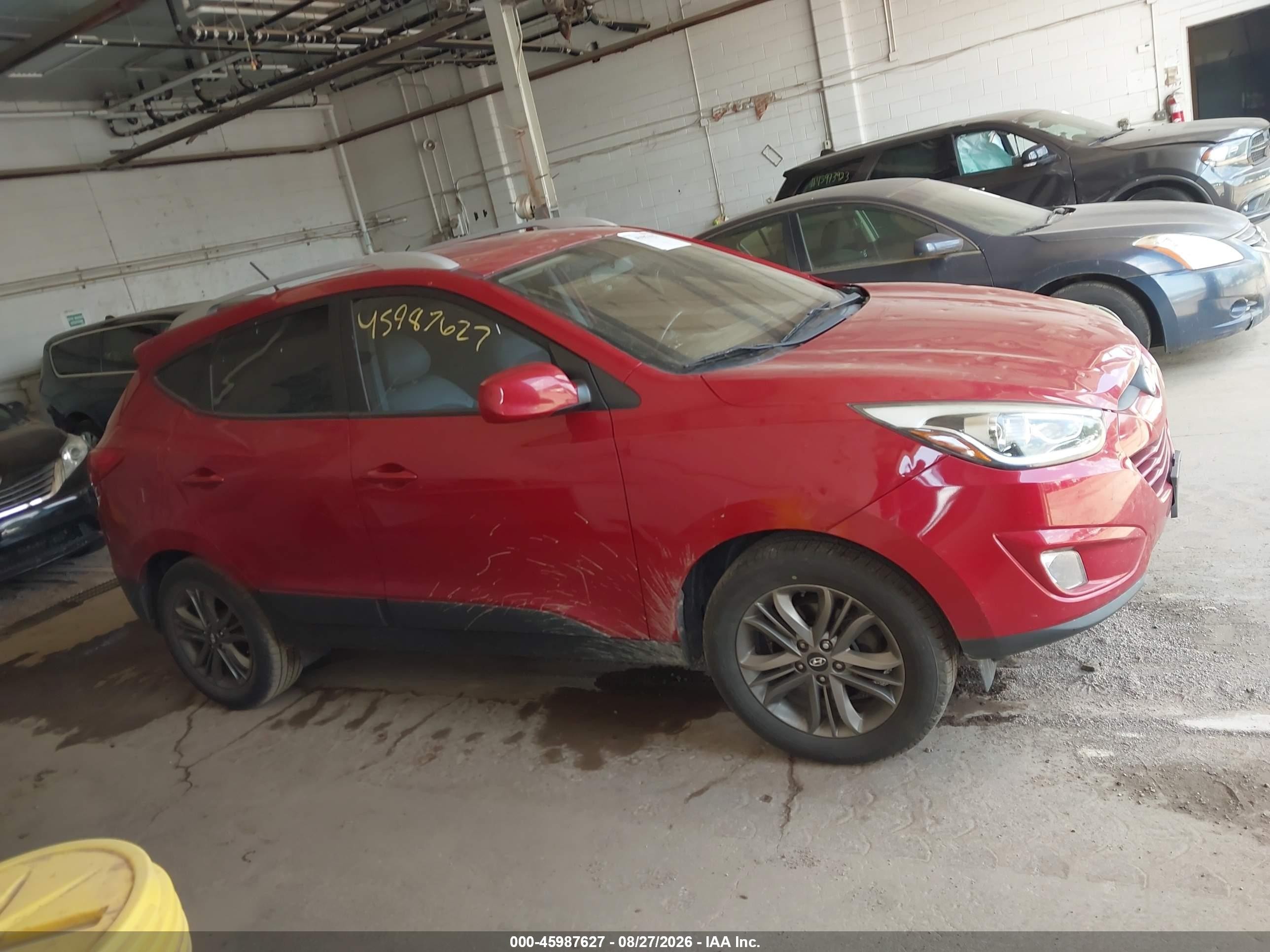 2014 Hyundai Tucson Se Red vin: KM8JU3AGXEU876477
