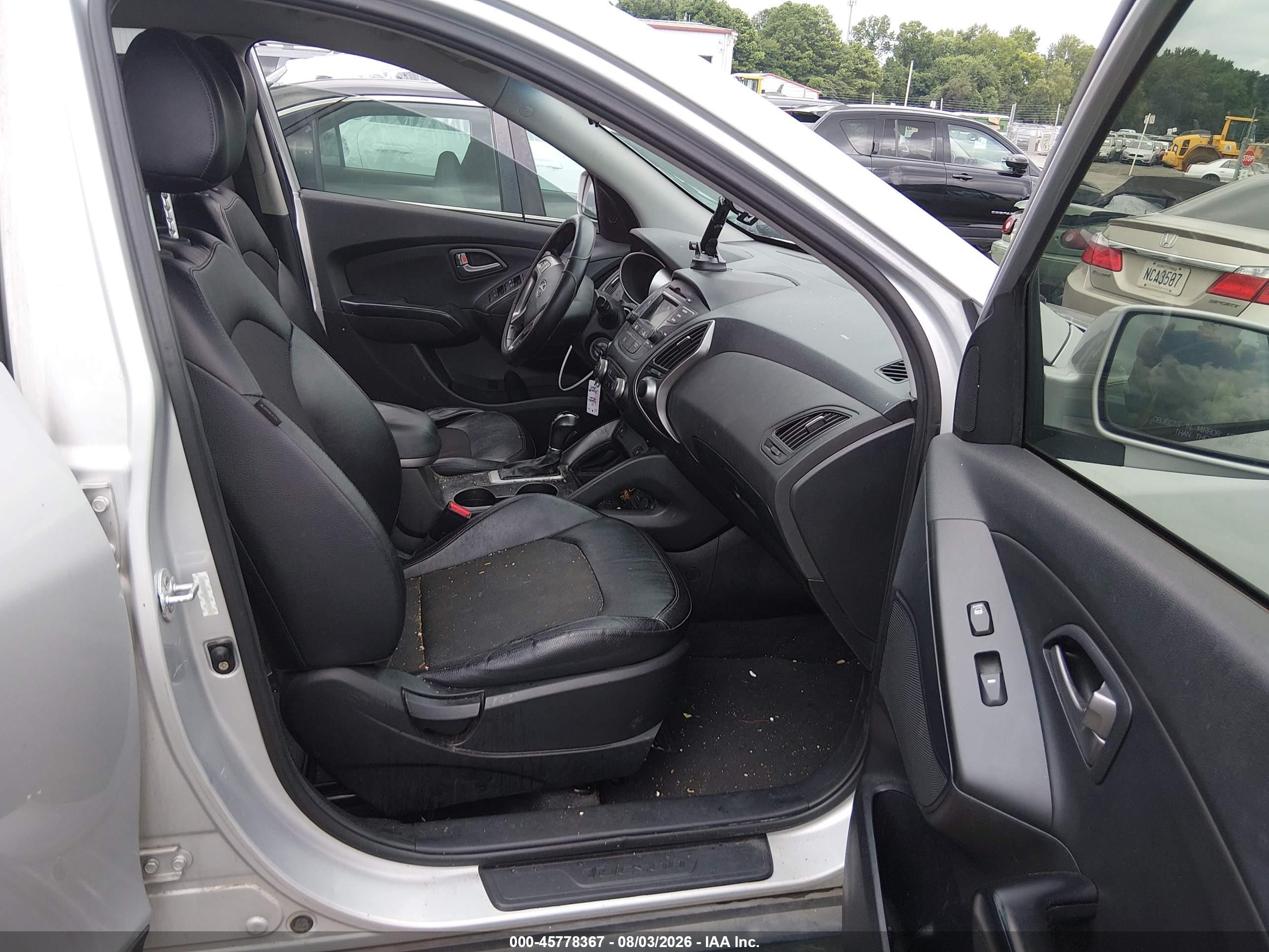 2014 Hyundai Tucson Se Silver vin: KM8JU3AGXEU897698