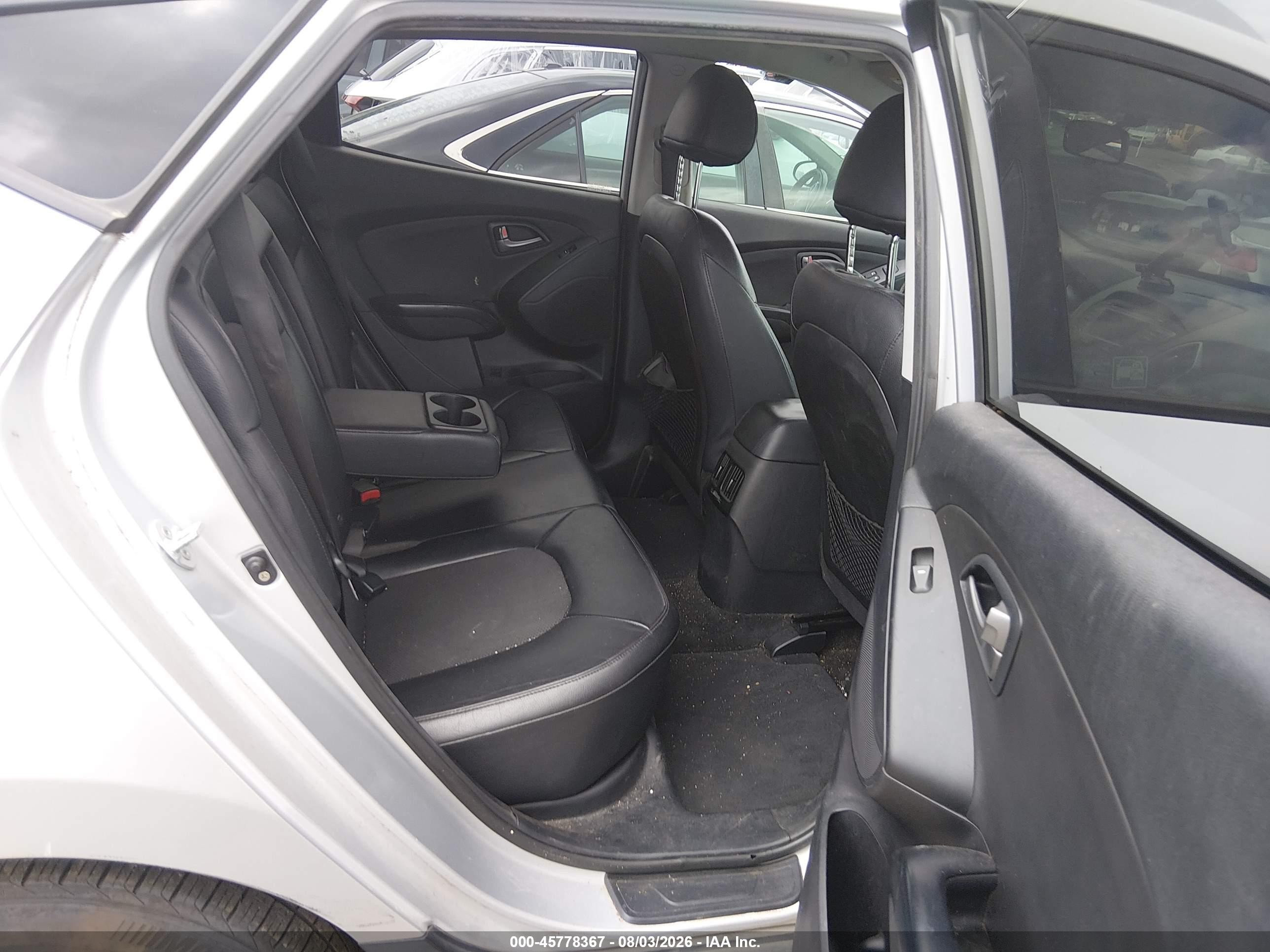 2014 Hyundai Tucson Se Silver vin: KM8JU3AGXEU897698