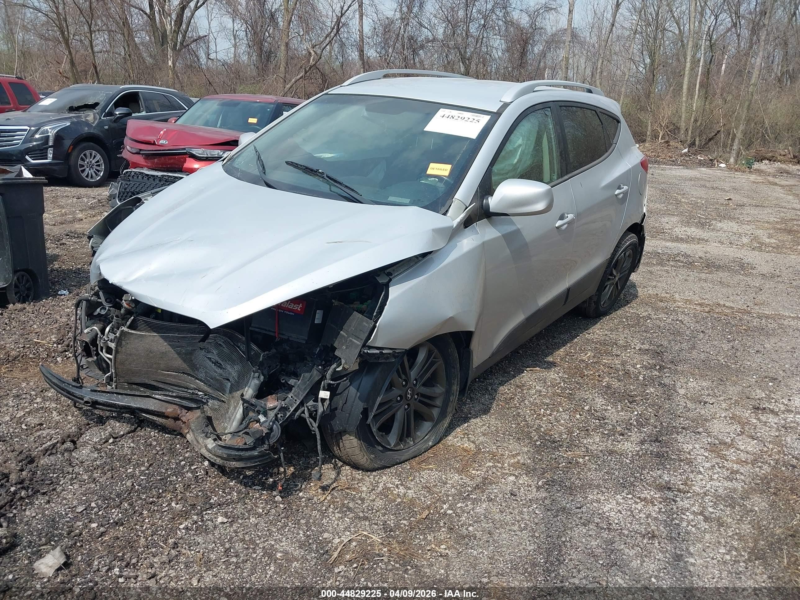 2014 Hyundai Tucson Se Silver vin: KM8JU3AGXEU911390