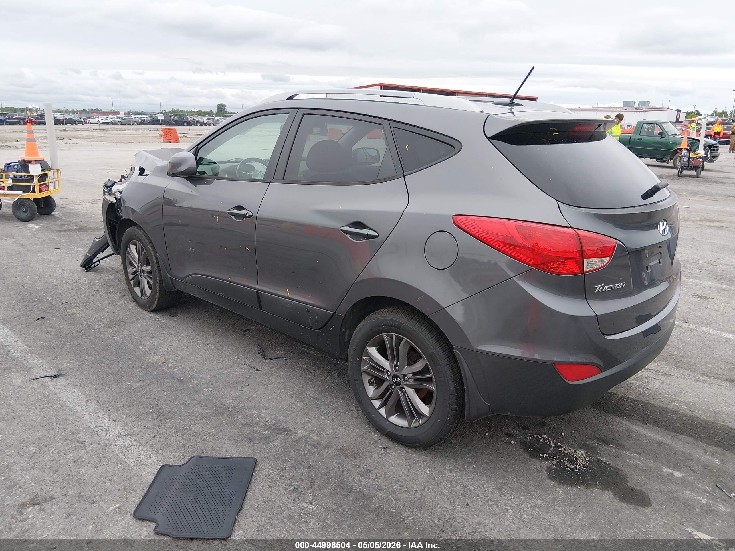2014 Hyundai Tucson Se Серый vin: KM8JU3AGXEU925001