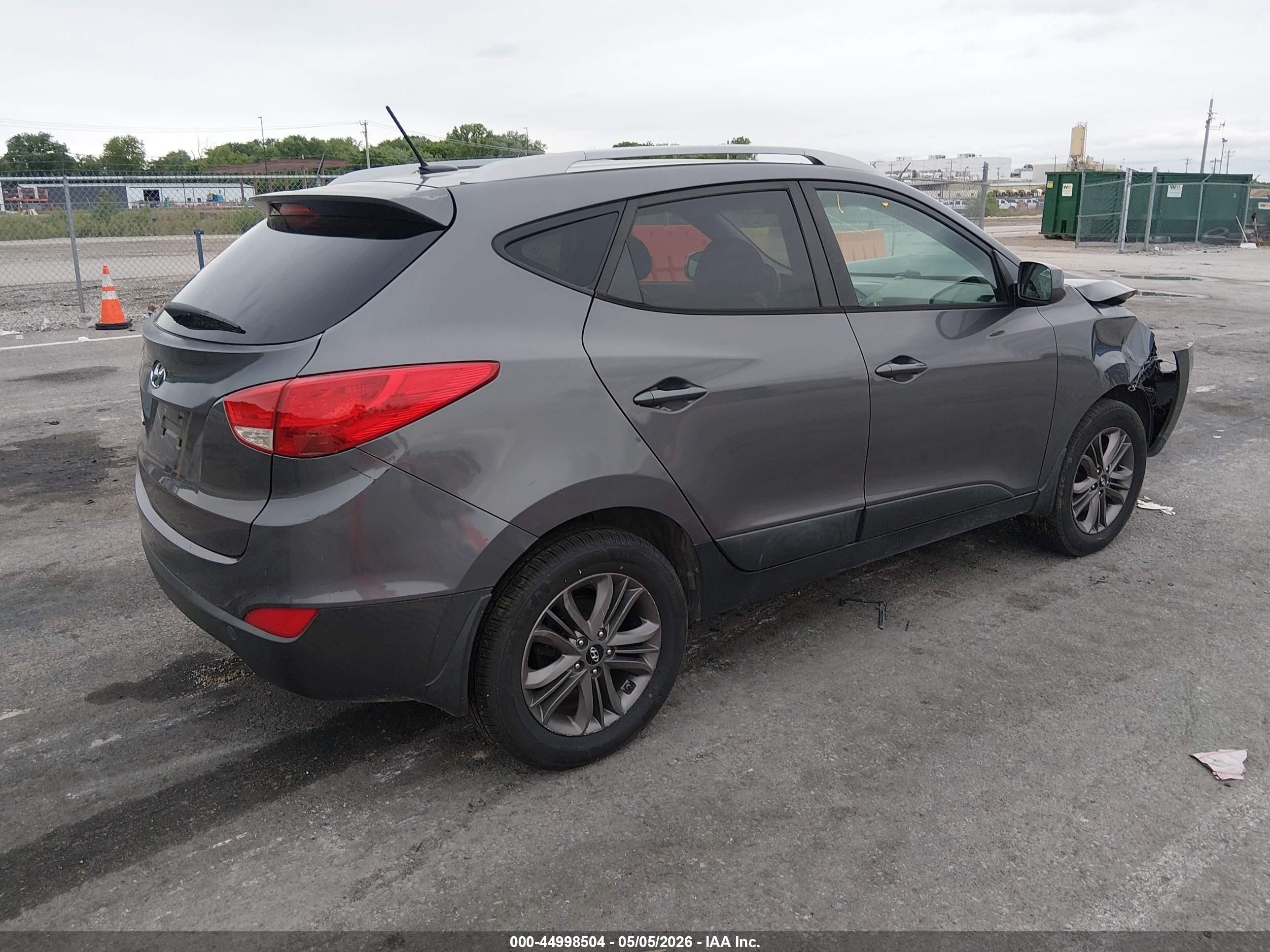 2014 Hyundai Tucson Se Серый vin: KM8JU3AGXEU925001