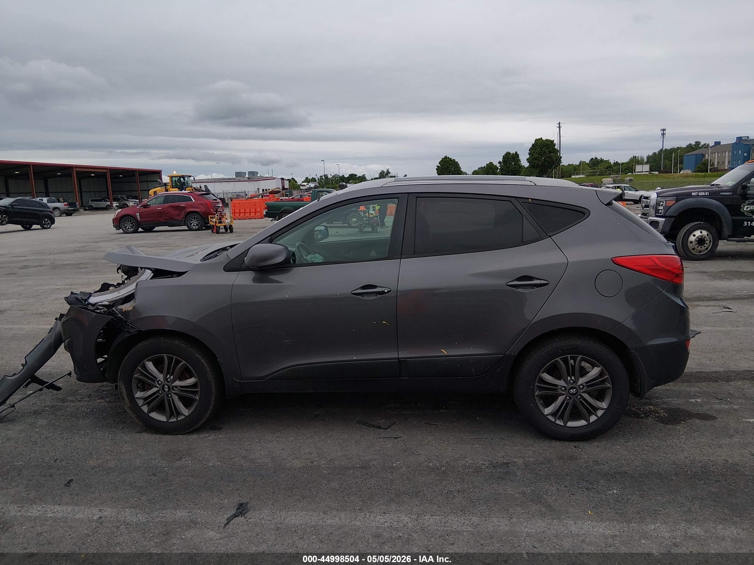 2014 Hyundai Tucson Se Серый vin: KM8JU3AGXEU925001