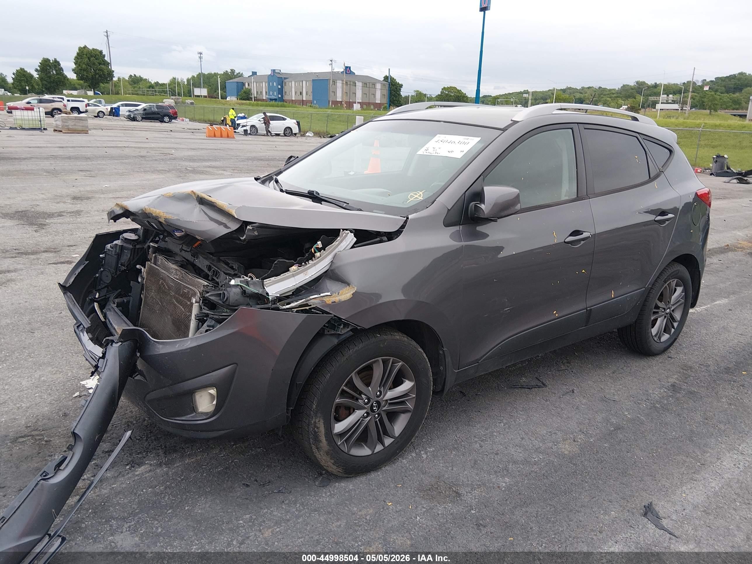 2014 Hyundai Tucson Se Серый vin: KM8JU3AGXEU925001