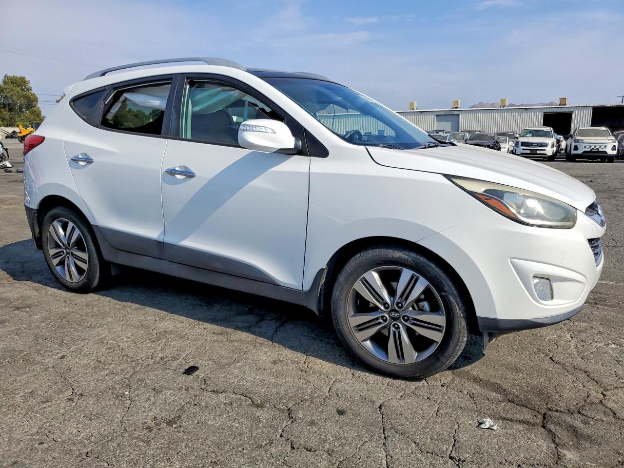 2015 Hyundai Tucson Limited White vin: KM8JU3AGXFU061309
