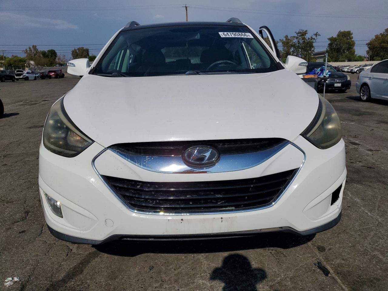 2015 Hyundai Tucson Limited White vin: KM8JU3AGXFU061309