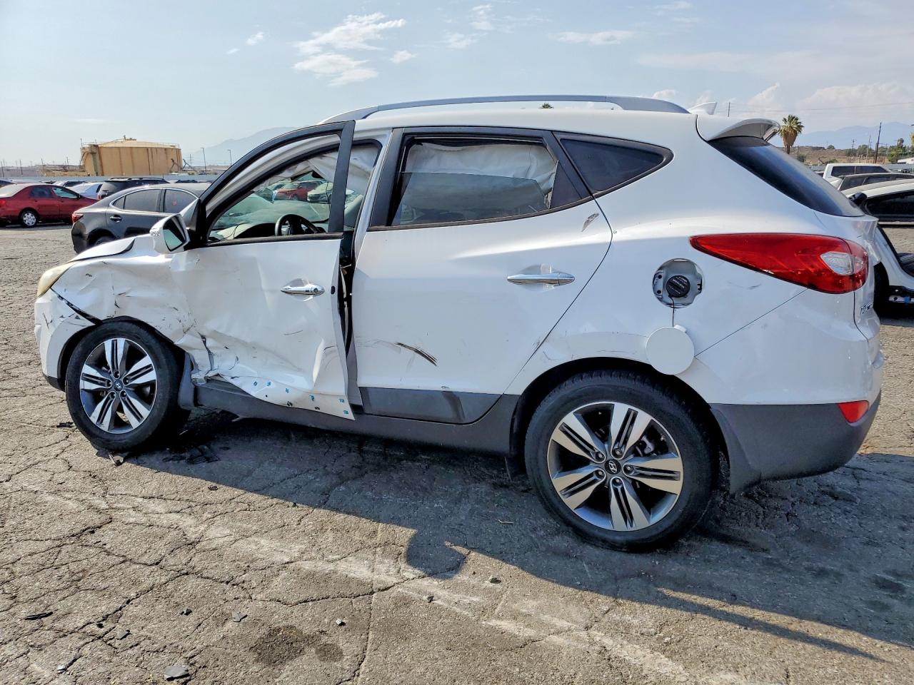 2015 Hyundai Tucson Limited White vin: KM8JU3AGXFU061309