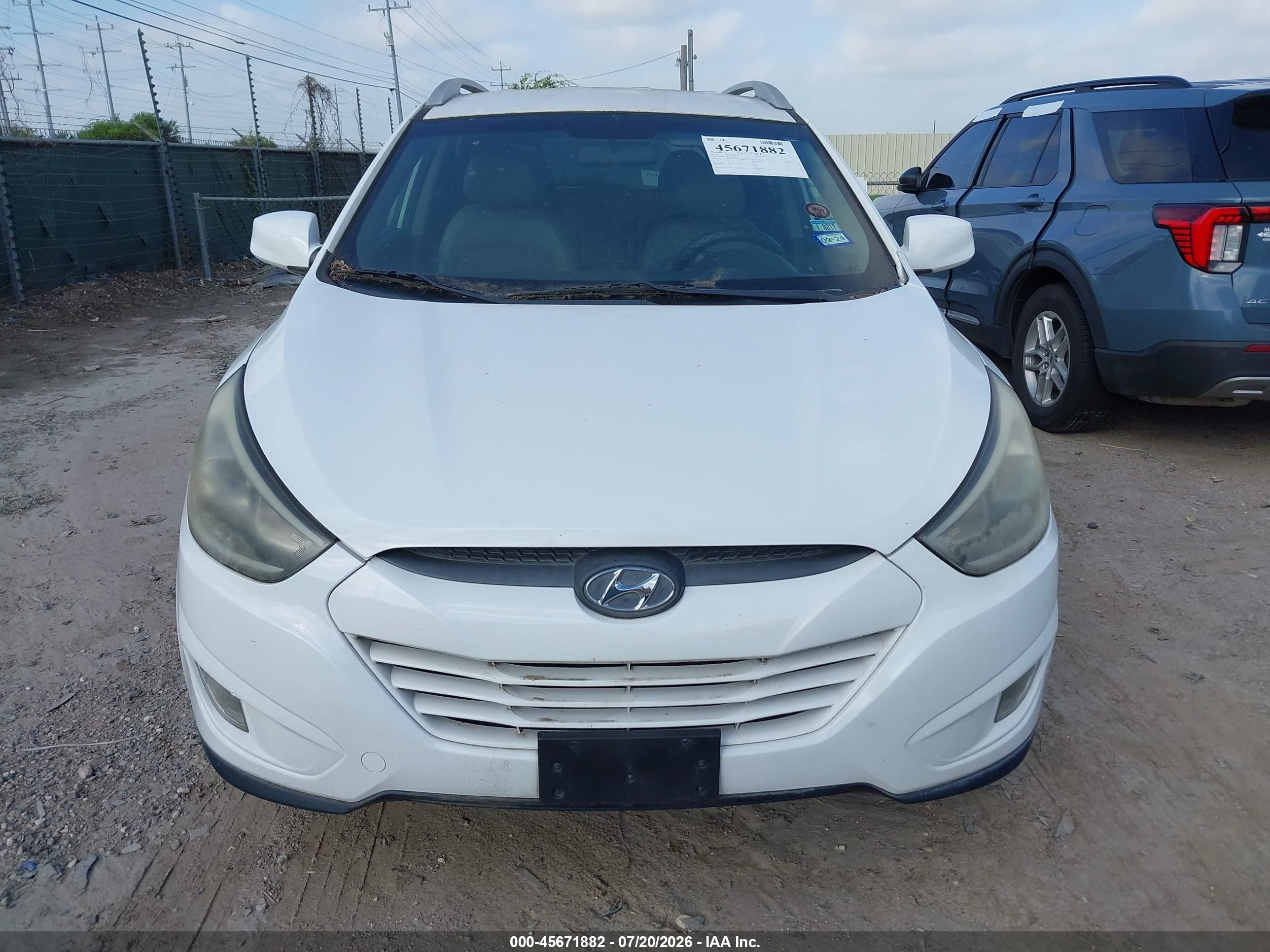 2015 Hyundai Tucson Se White vin: KM8JU3AGXFU069149