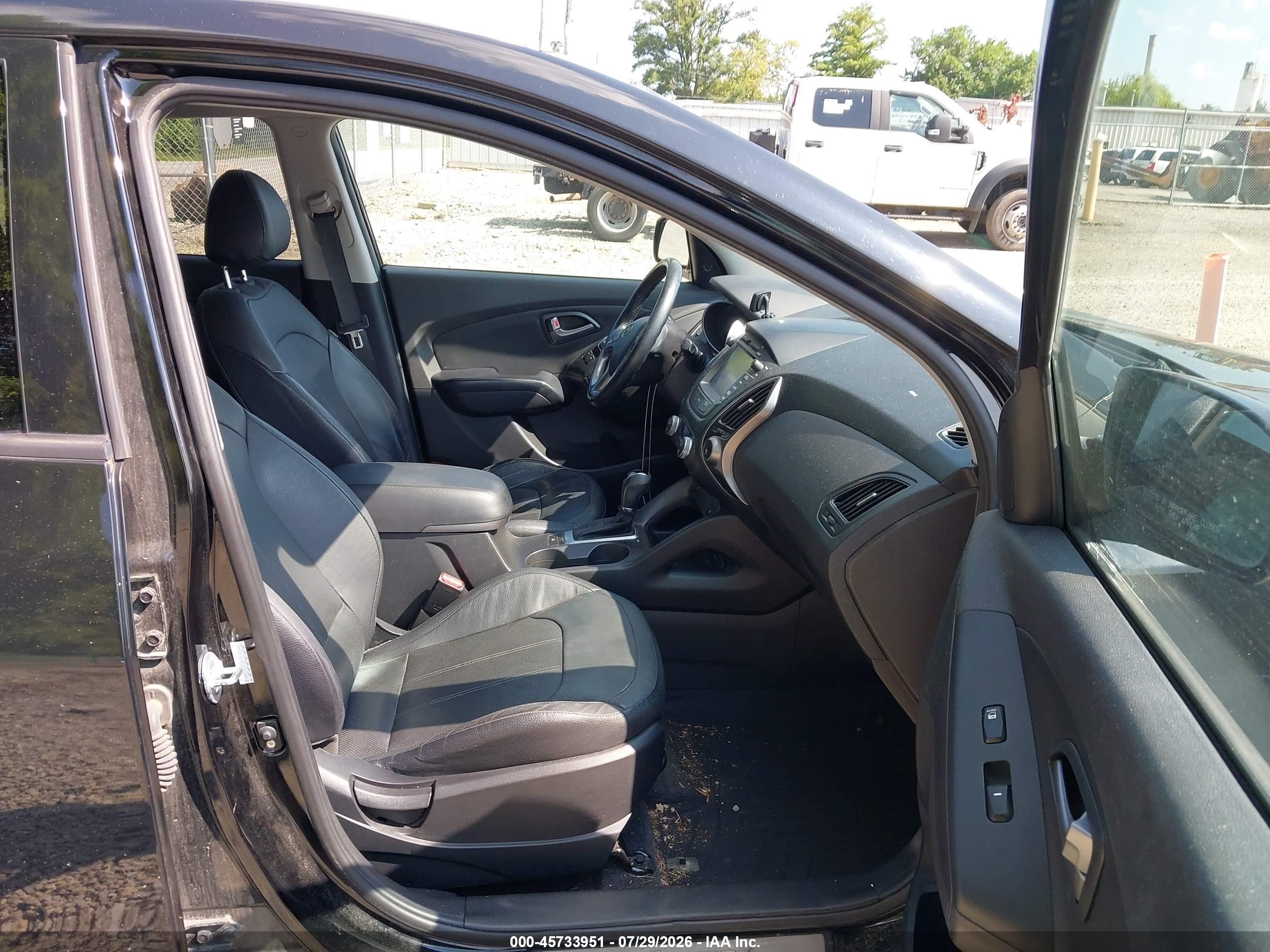 2015 Hyundai Tucson Limited Черный vin: KM8JU3AGXFU091829