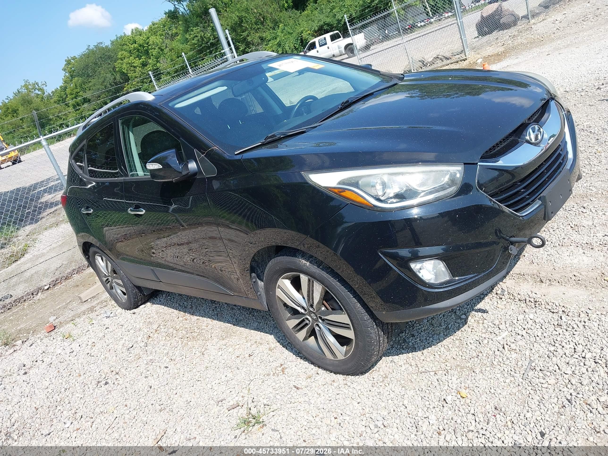 2015 Hyundai Tucson Limited Black vin: KM8JU3AGXFU091829