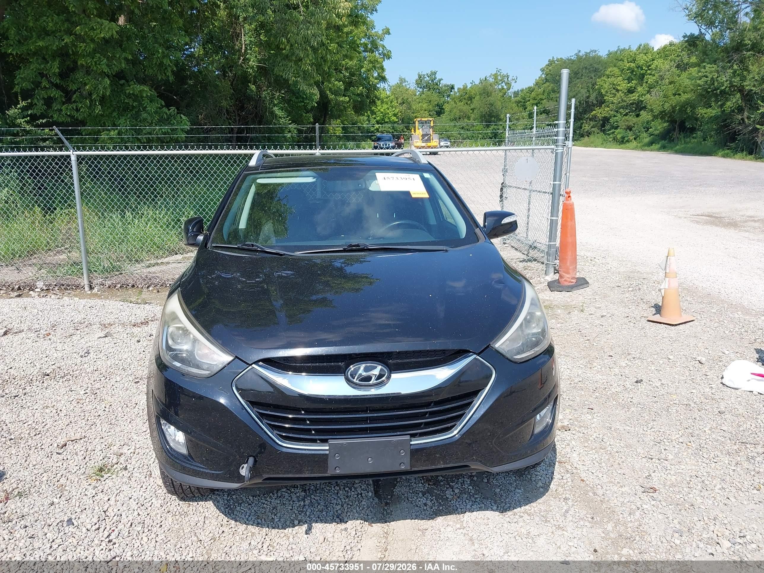 2015 Hyundai Tucson Limited Черный vin: KM8JU3AGXFU091829
