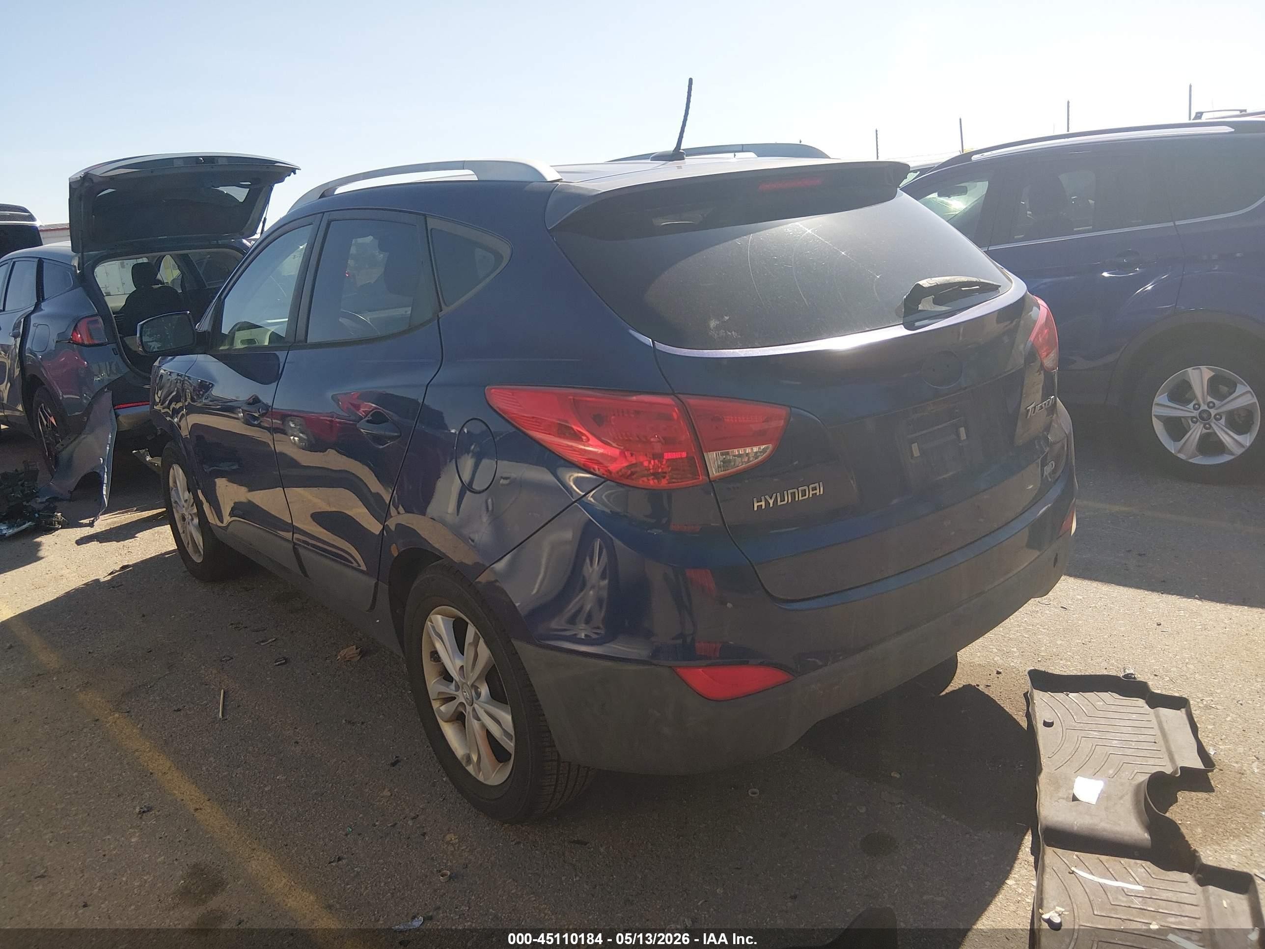 2011 Hyundai Tucson Gls Синий vin: KM8JUCAC0BU212276