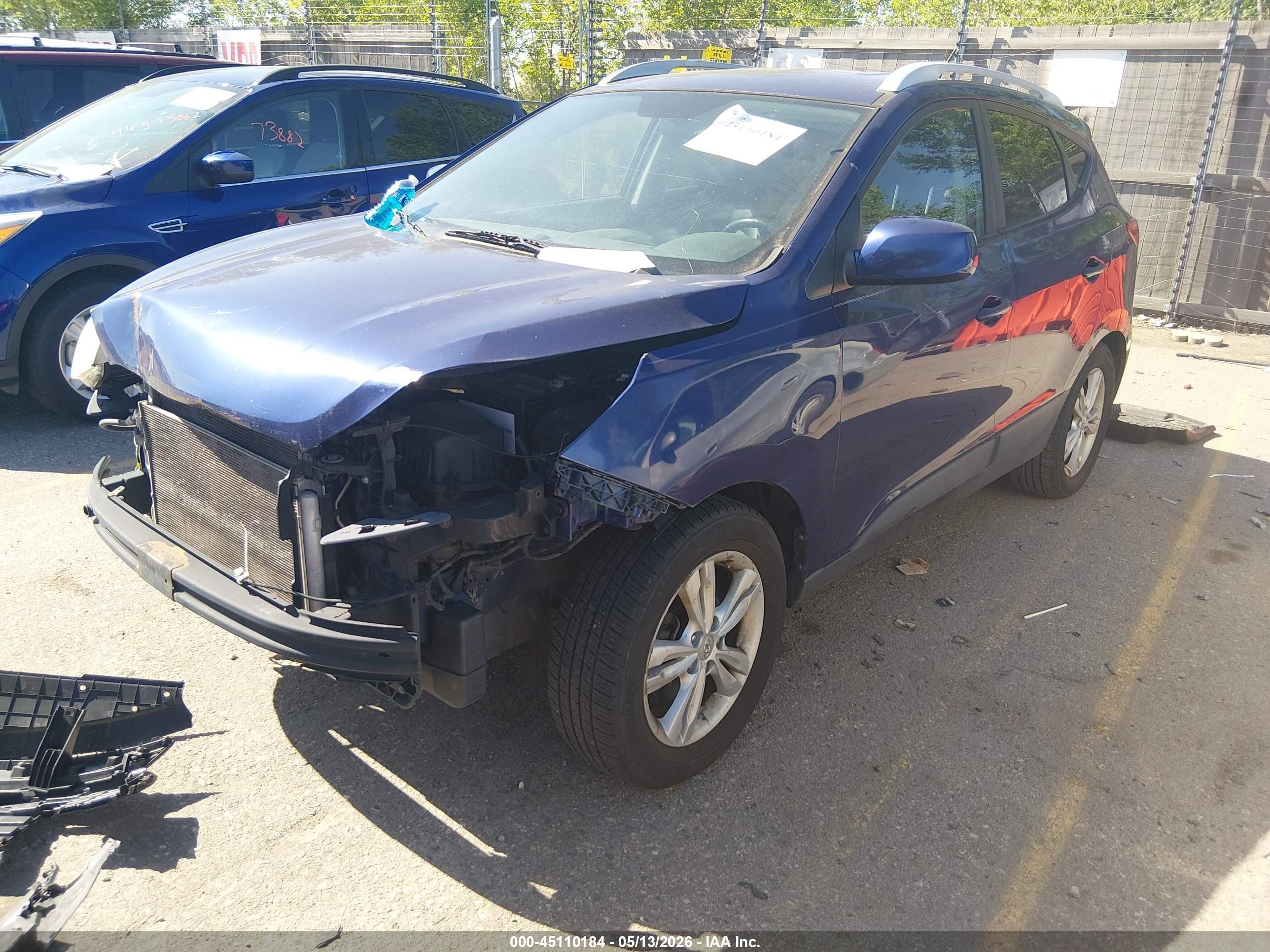 2011 Hyundai Tucson Gls Синий vin: KM8JUCAC0BU212276