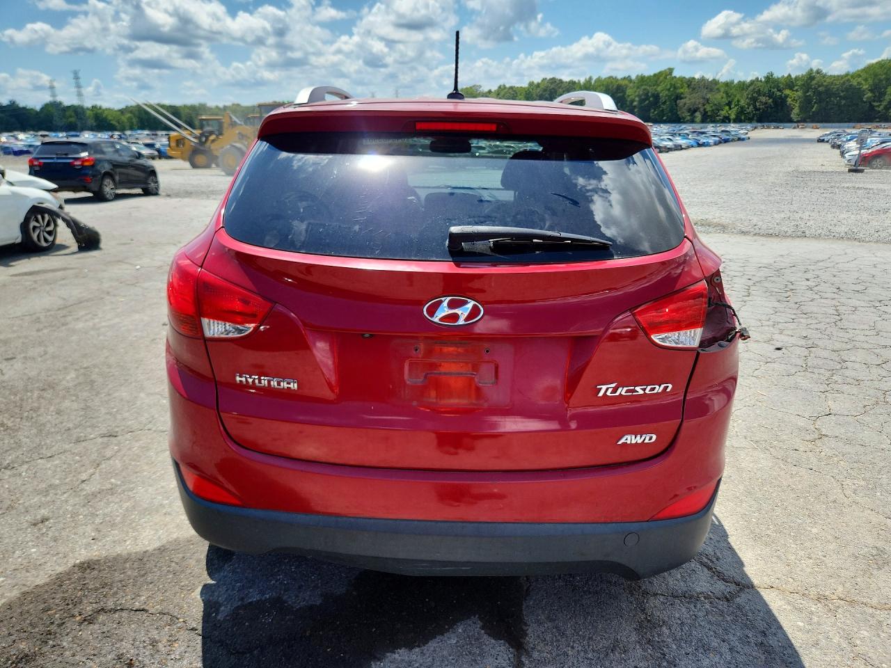 2011 Hyundai Tucson Gls Red vin: KM8JUCAC0BU227487