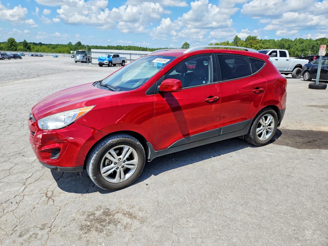 2011 Hyundai Tucson Gls Red vin: KM8JUCAC0BU227487