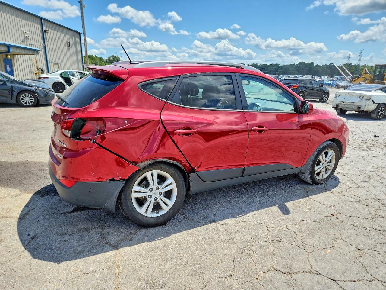 2011 Hyundai Tucson Gls Red vin: KM8JUCAC0BU227487