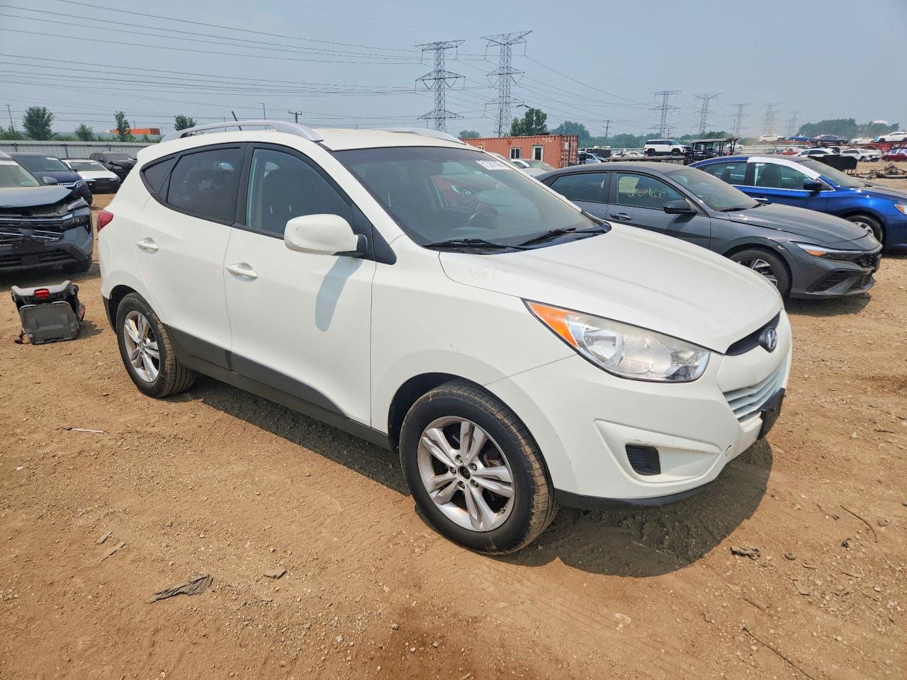 2011 Hyundai Tucson Gls White vin: KM8JUCAC0BU243804