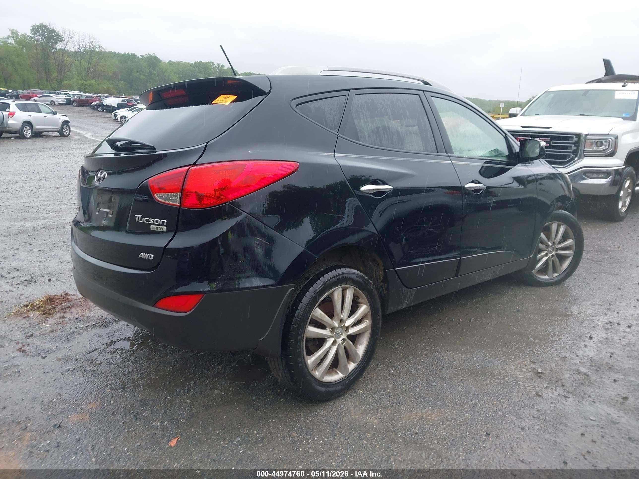 2011 Hyundai Tucson Limited Black vin: KM8JUCAC0BU309560