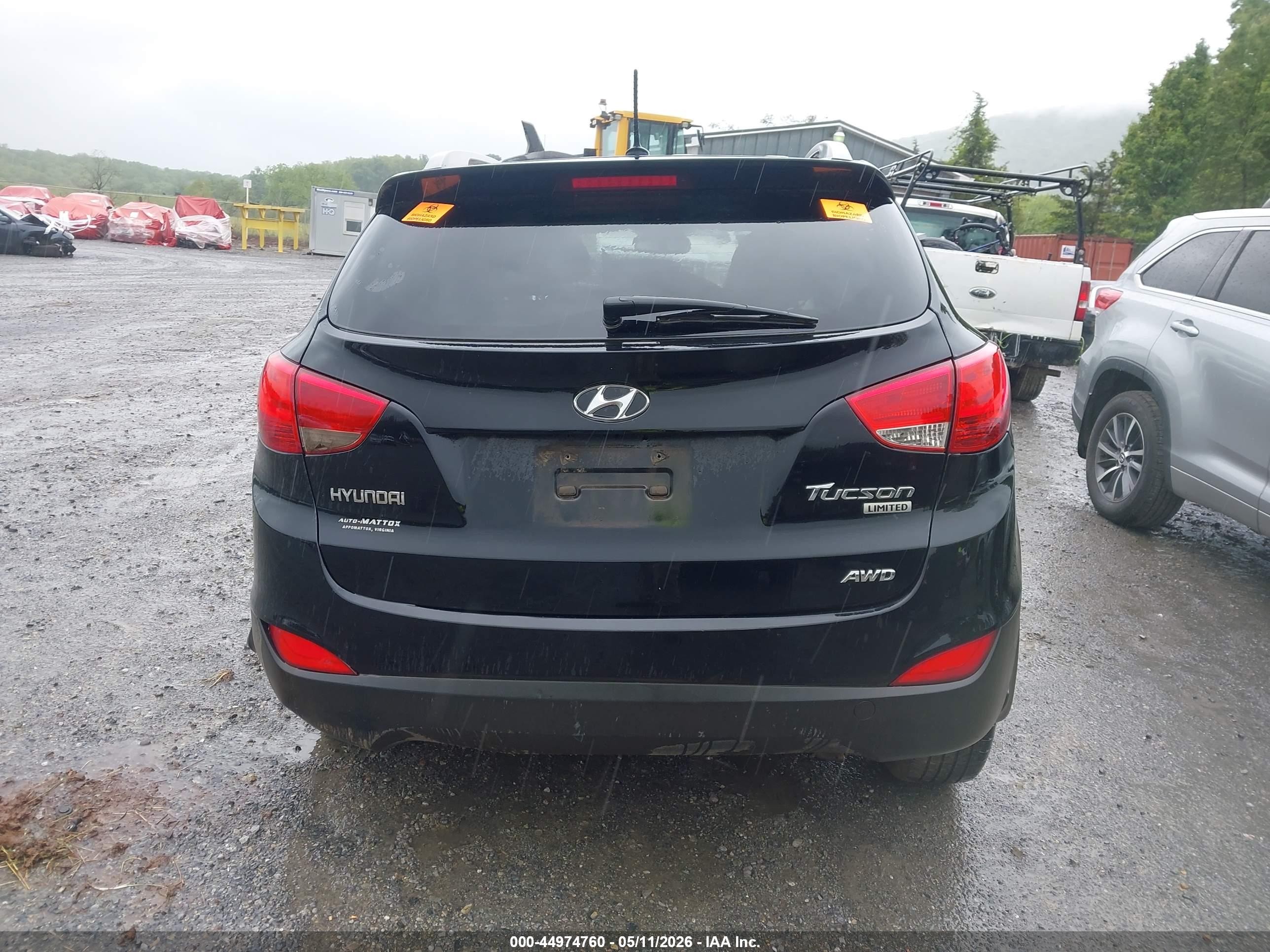 2011 Hyundai Tucson Limited Black vin: KM8JUCAC0BU309560