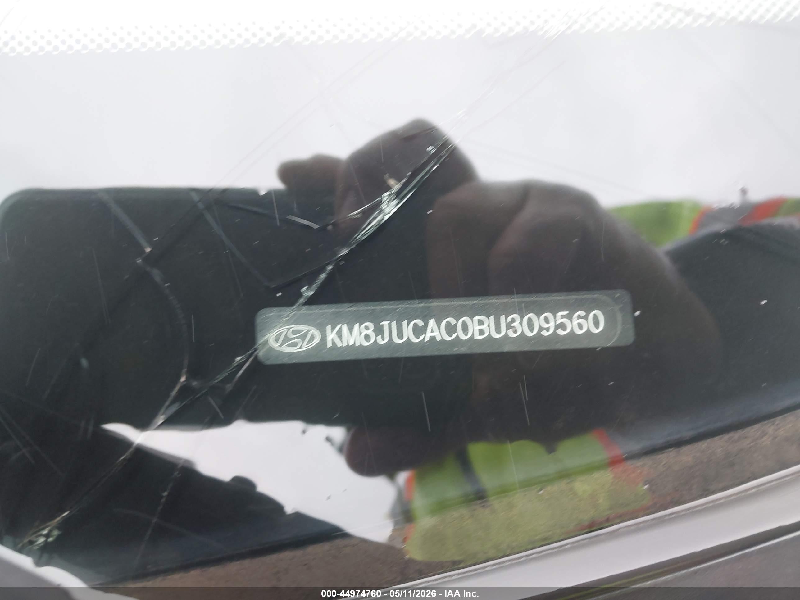 2011 Hyundai Tucson Limited Black vin: KM8JUCAC0BU309560