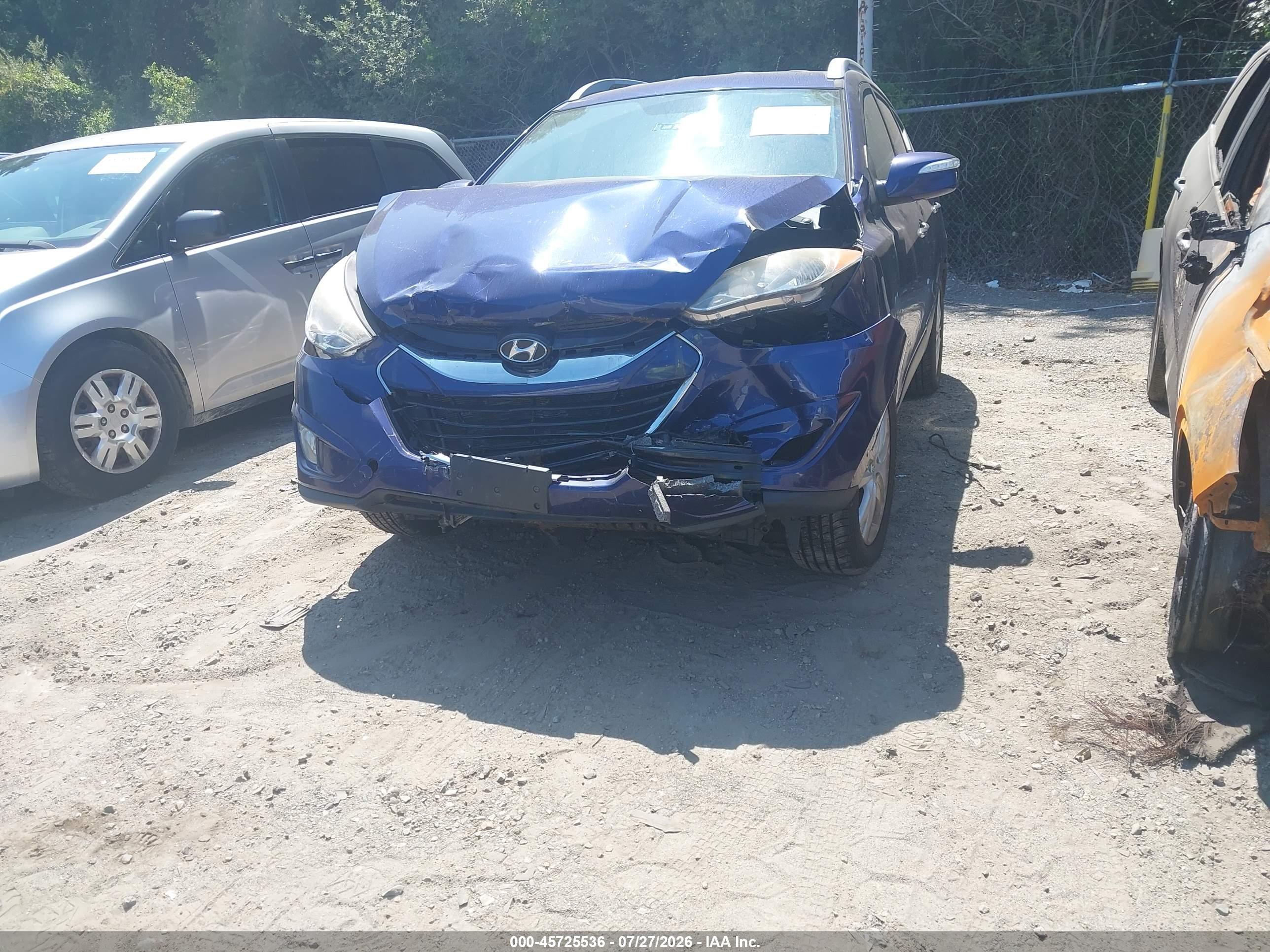 2011 Hyundai Tucson Limited Blue vin: KM8JUCAC0BU312765