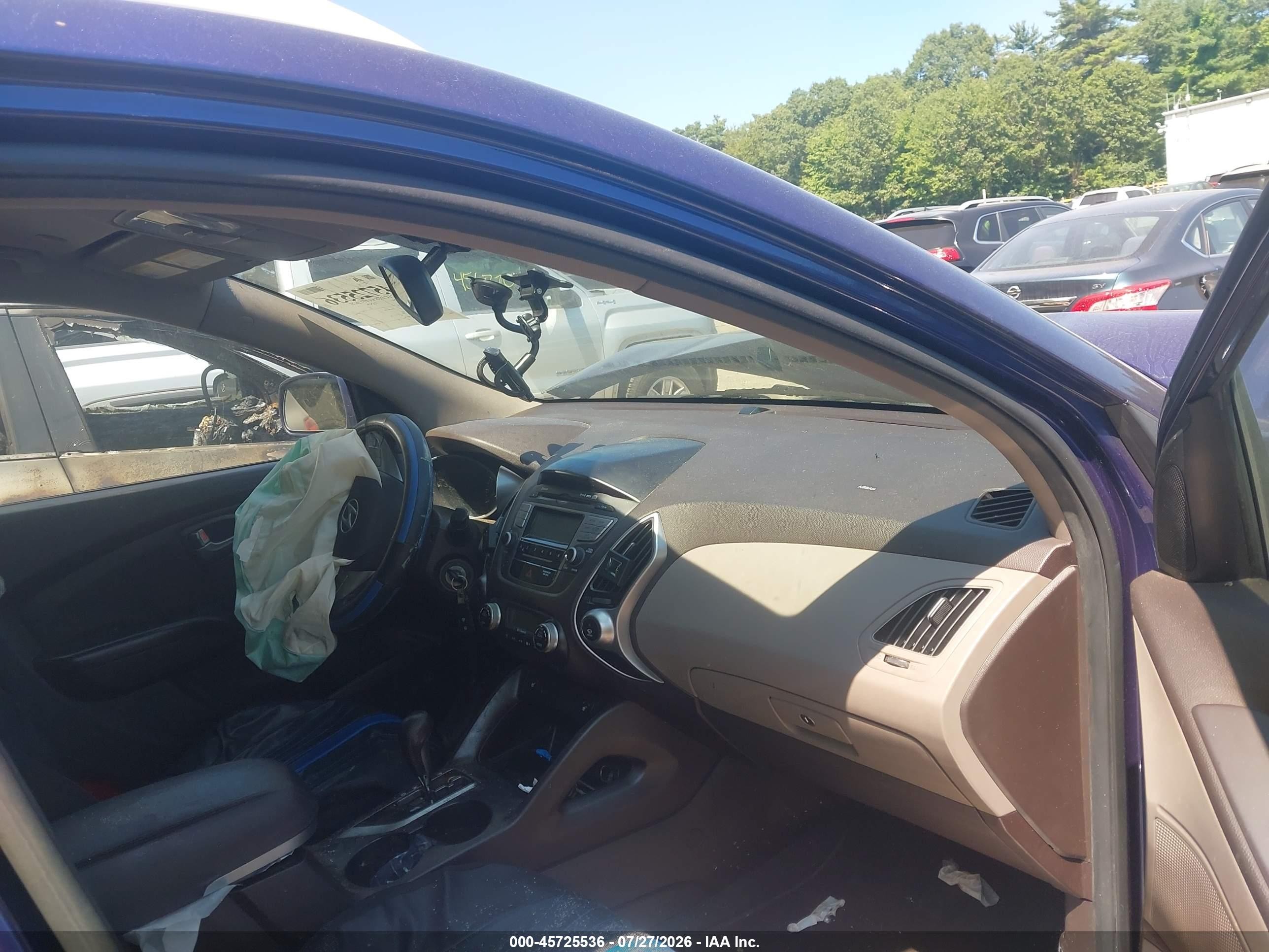 2011 Hyundai Tucson Limited Blue vin: KM8JUCAC0BU312765