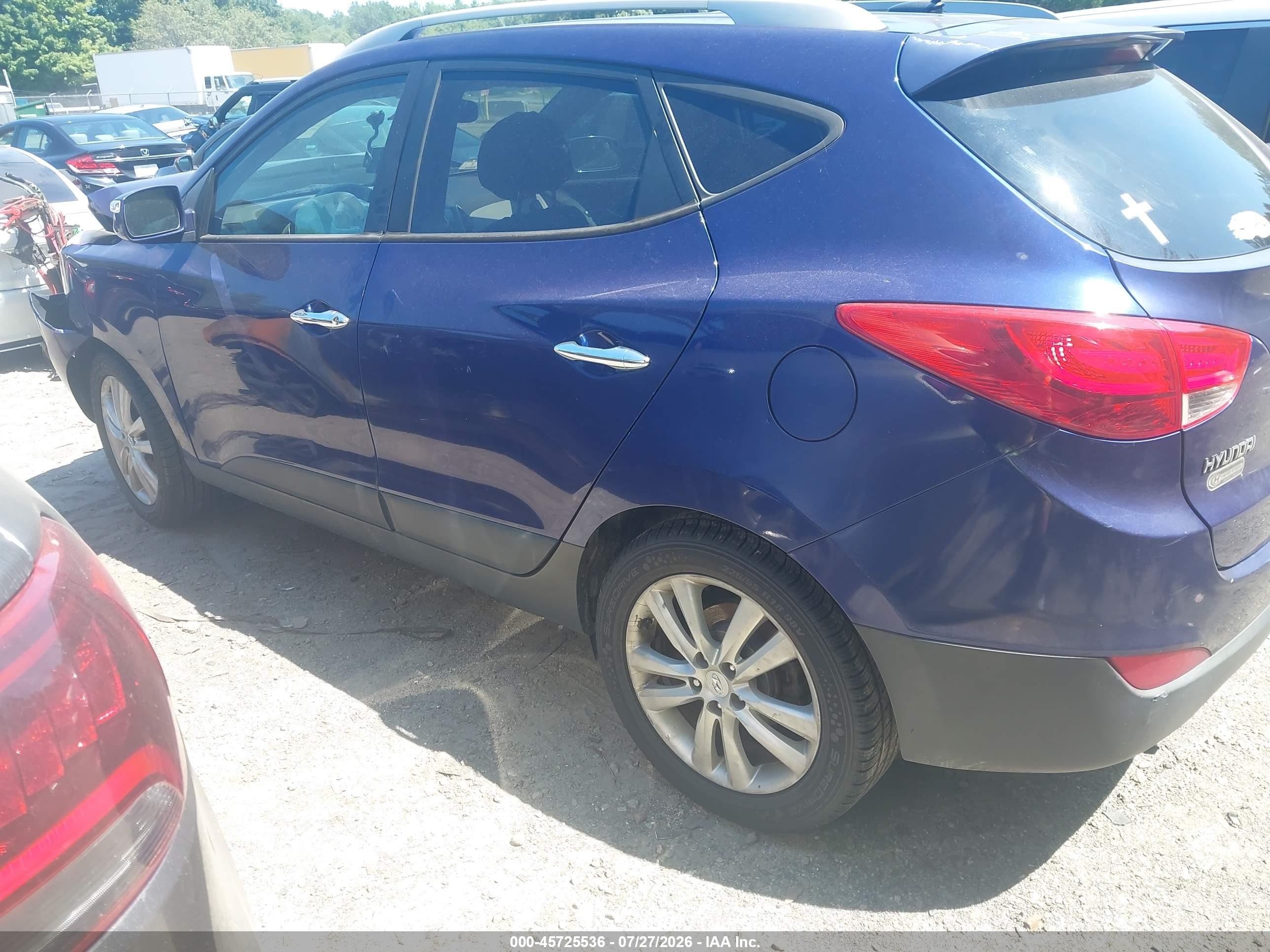2011 Hyundai Tucson Limited Blue vin: KM8JUCAC0BU312765