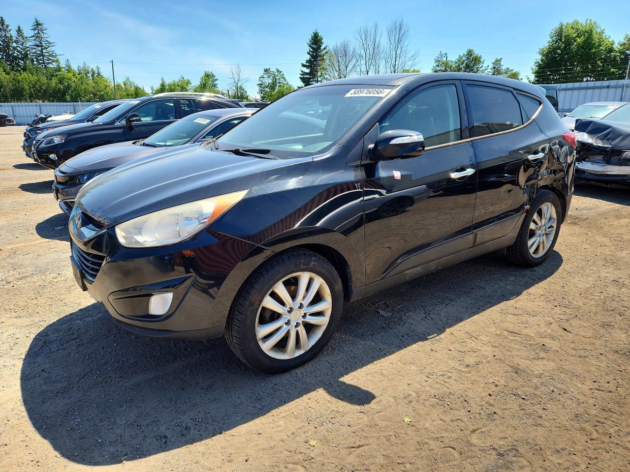 2012 Hyundai Tucson Gls Black vin: KM8JUCAC0CU350885