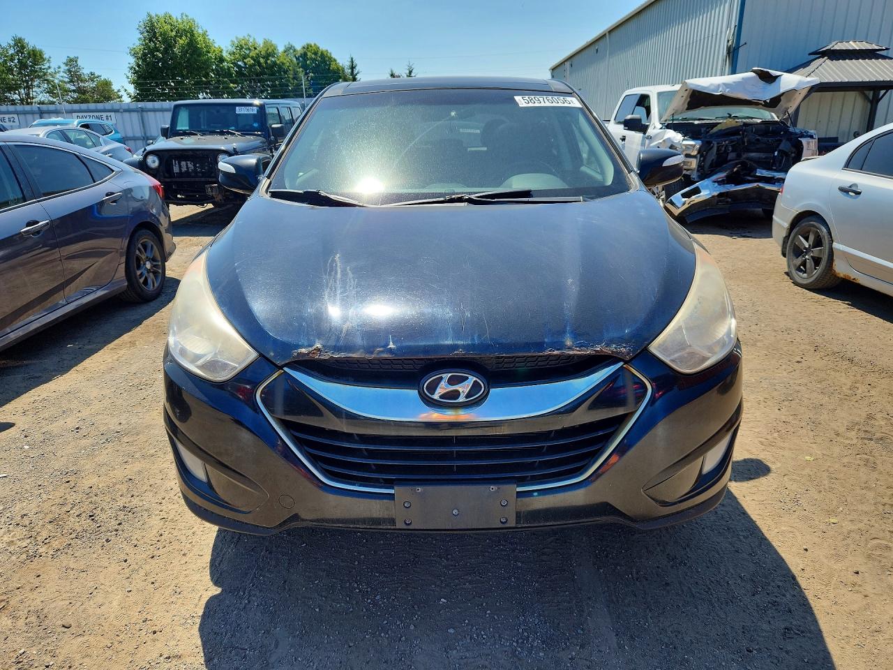 2012 Hyundai Tucson Gls Black vin: KM8JUCAC0CU350885