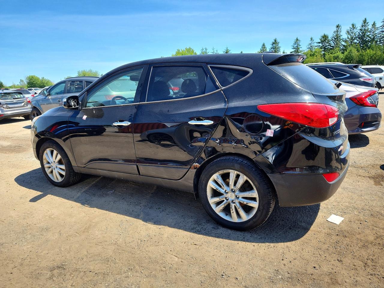 2012 Hyundai Tucson Gls Black vin: KM8JUCAC0CU350885