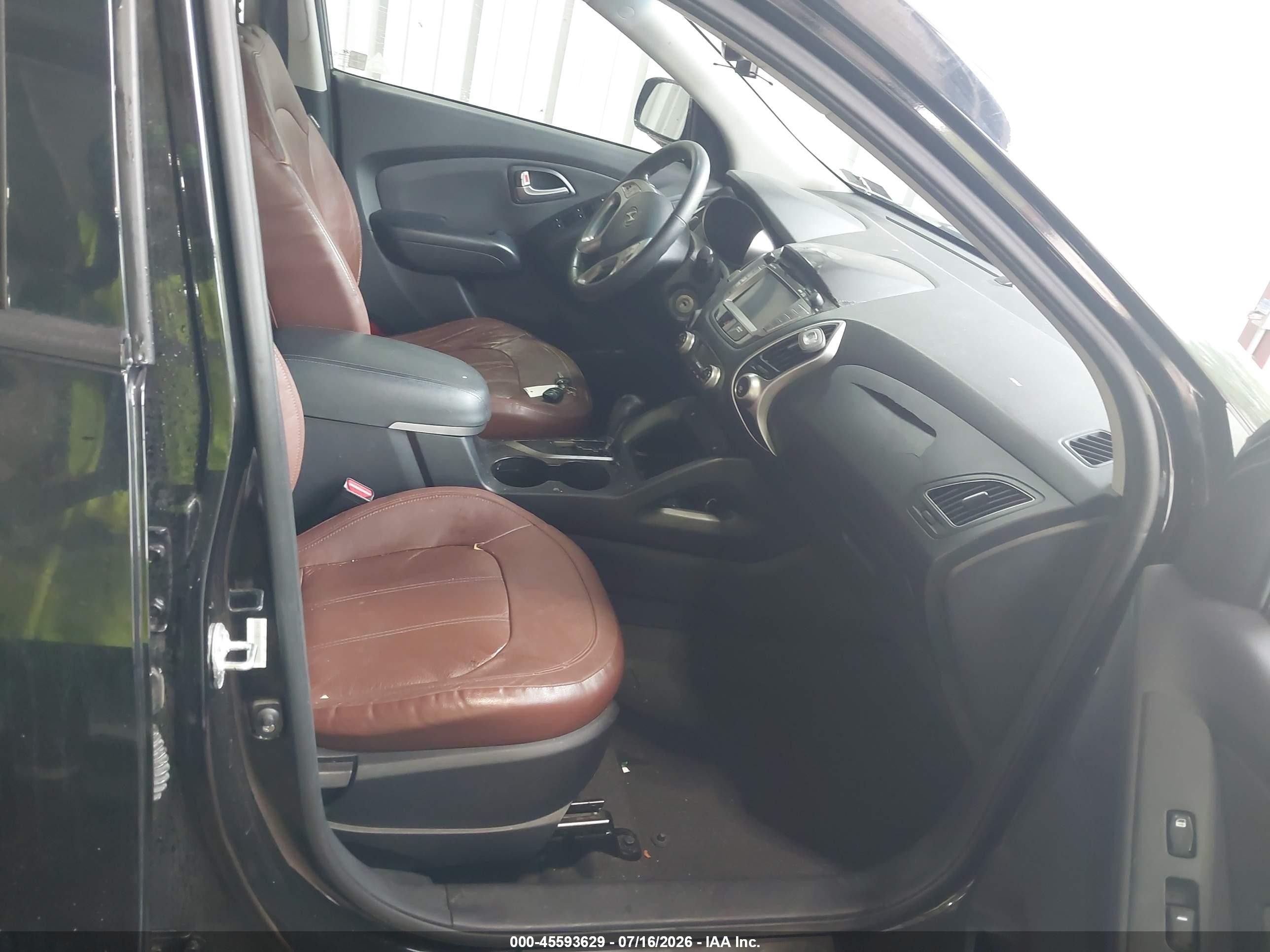 2012 Hyundai Tucson Limited Black vin: KM8JUCAC0CU372790